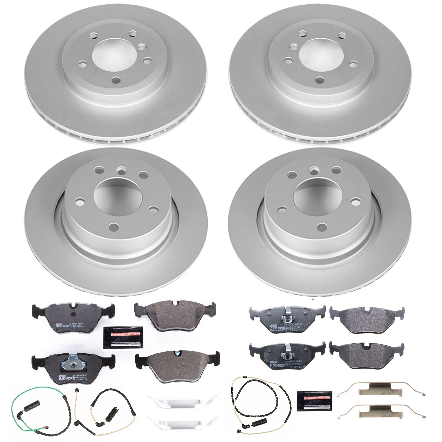 Power Stop - ESK935 - Front and Rear - Disc Brake Pad and Rotor Kit
