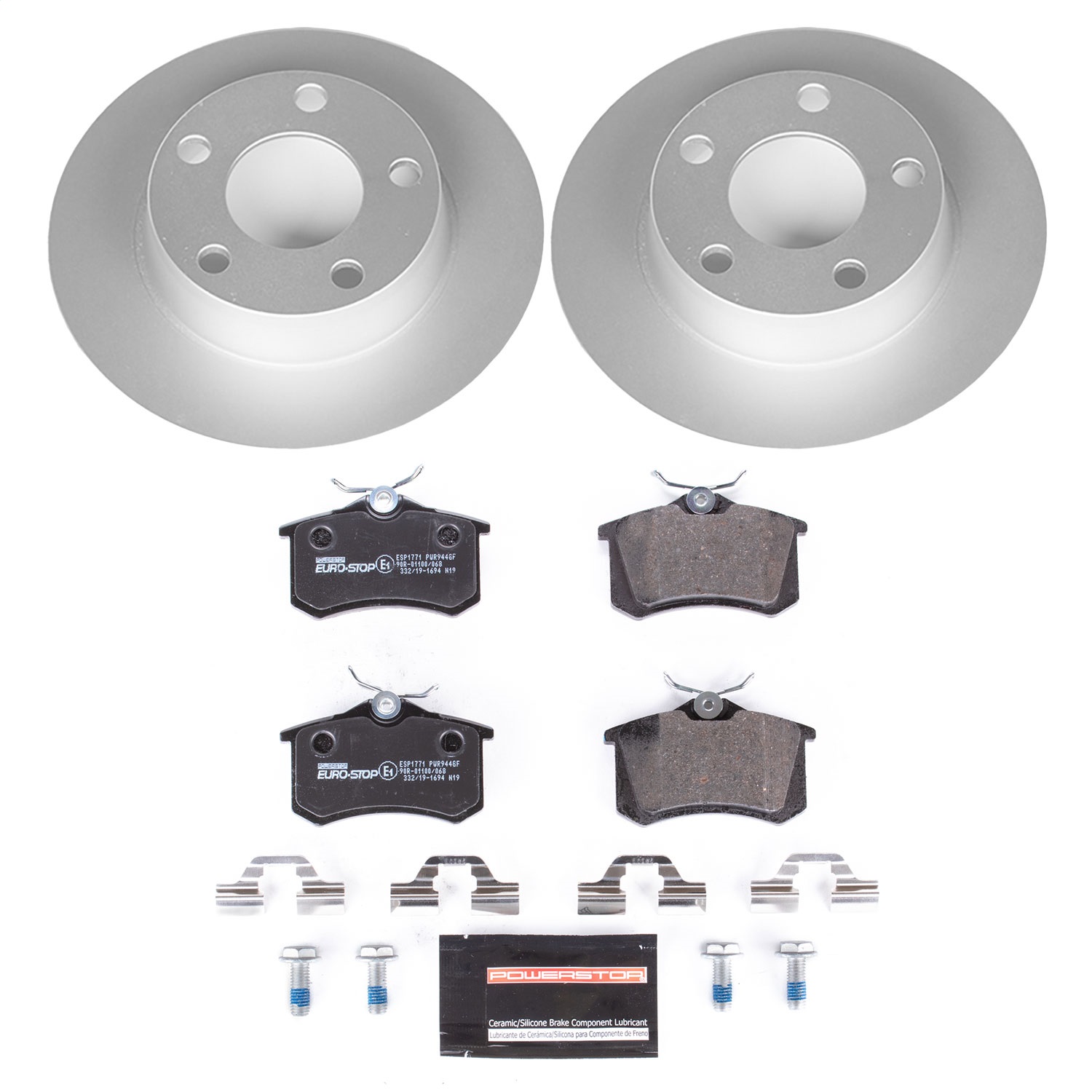 Power Stop - ESK940 - Rear - Disc Brake Pad and Rotor Kit