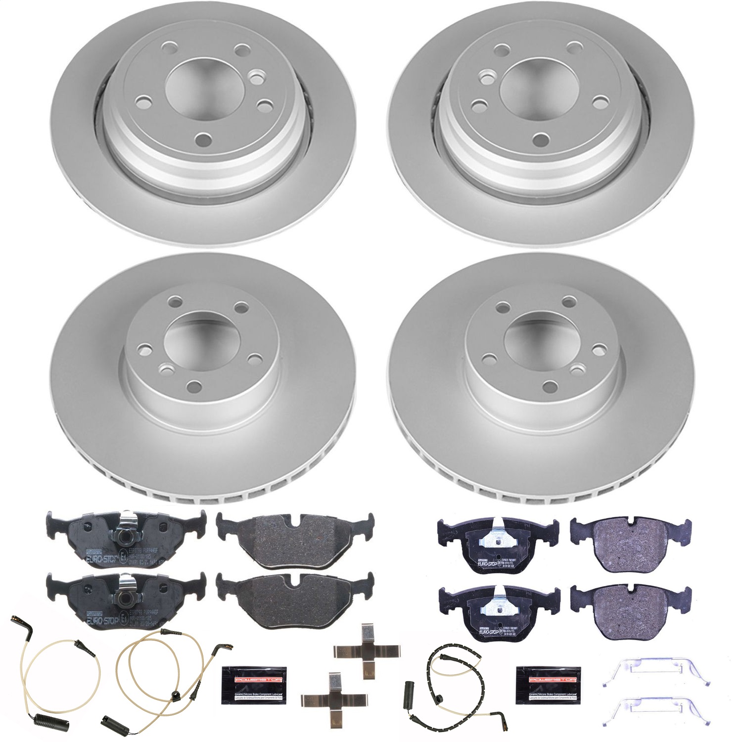 Power Stop - ESK945 - Front and Rear - Disc Brake Pad and Rotor Kit