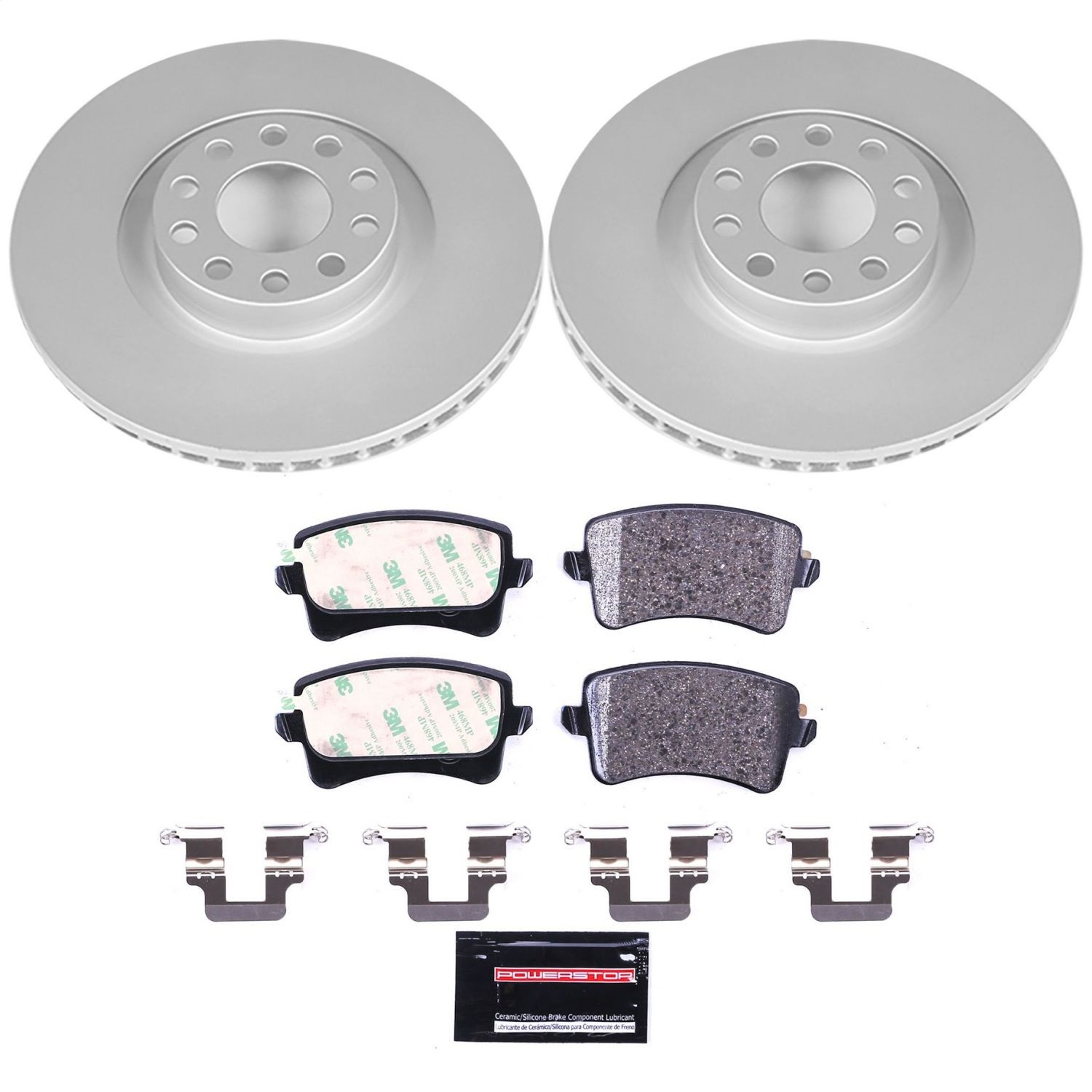 Power Stop - ESK948 - Front - Disc Brake Pad and Rotor Kit