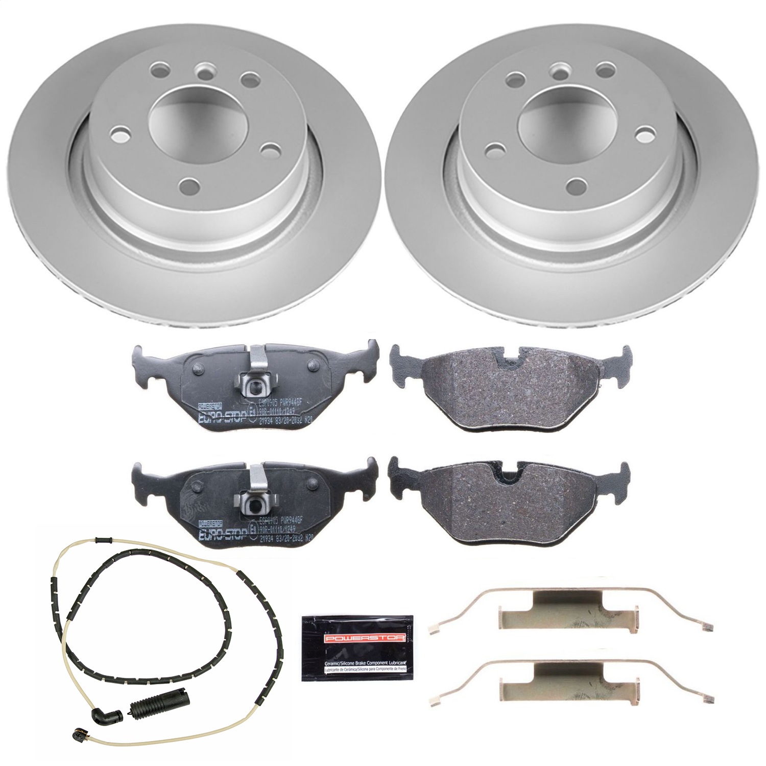 Power Stop - ESK962 - Rear - Disc Brake Pad and Rotor Kit