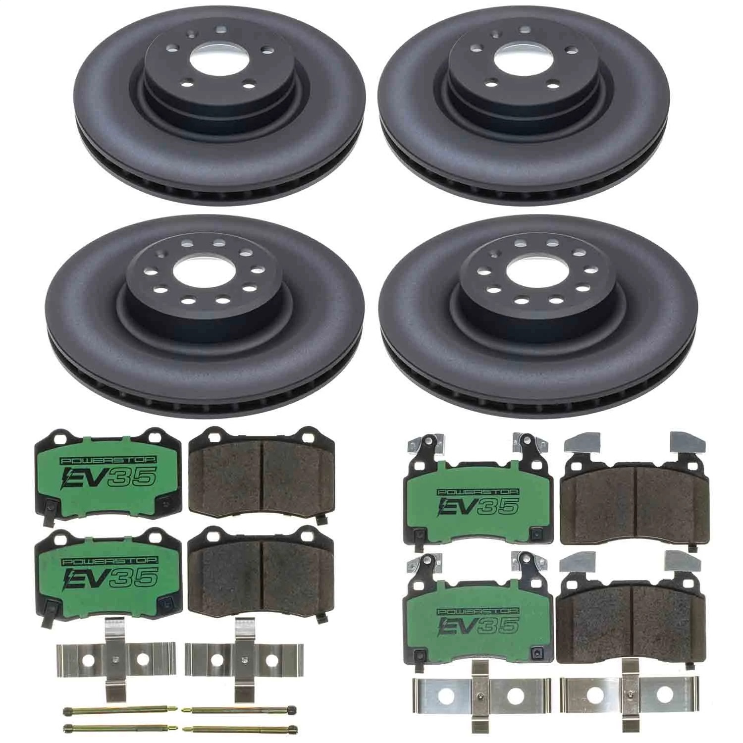 Power Stop - EVK6797 - Front and Rear - Disc Brake Pad and Rotor Kit