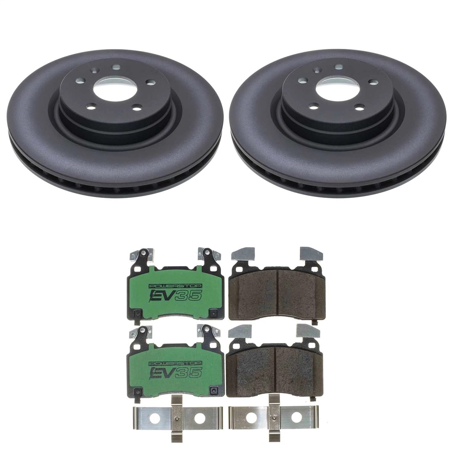 Power Stop - EVK6798 - Front - Disc Brake Pad and Rotor Kit