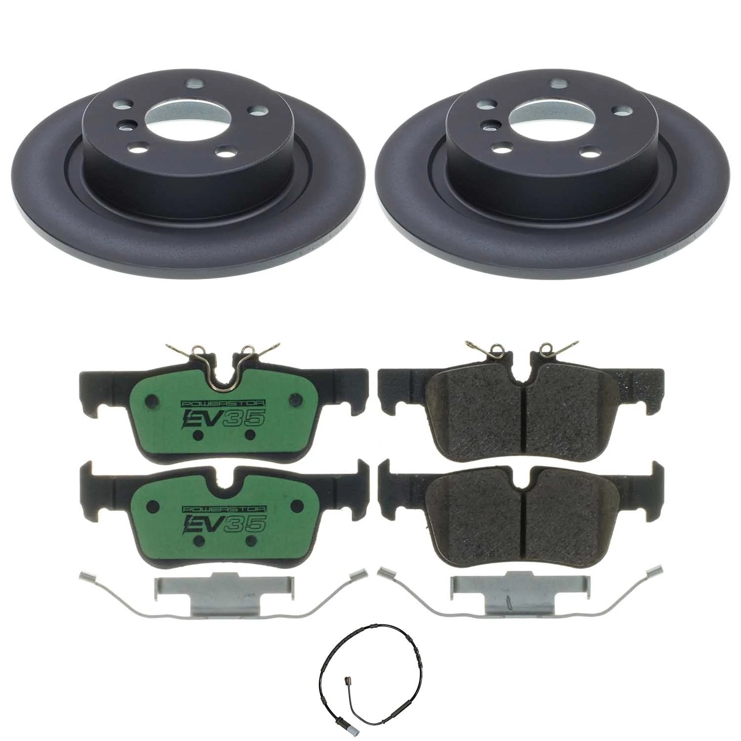 Power Stop - EVK8110 - Rear - Disc Brake Pad and Rotor Kit