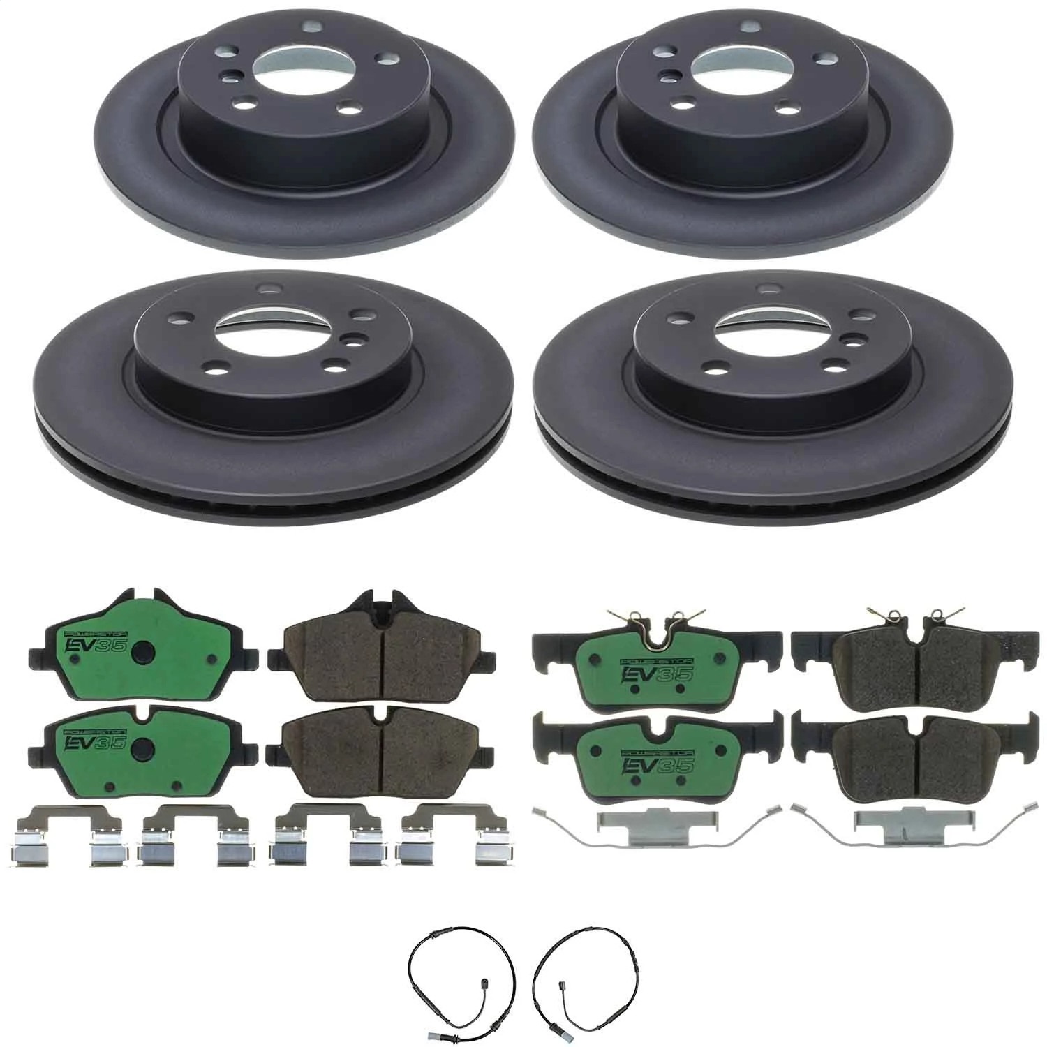 Power Stop - EVK8113 - Front and Rear - Disc Brake Pad and Rotor Kit