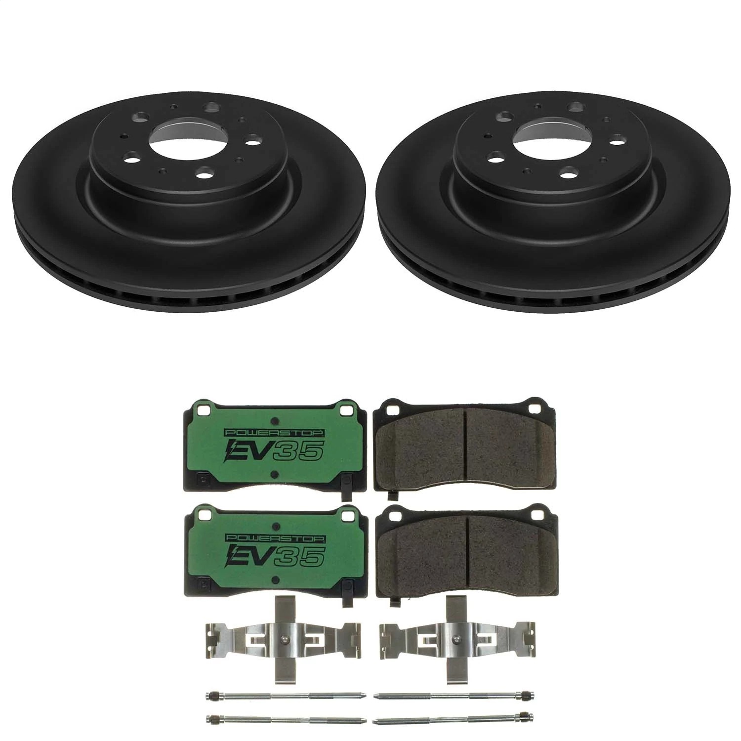 Power Stop - EVK8844 - Front - Disc Brake Pad and Rotor Kit