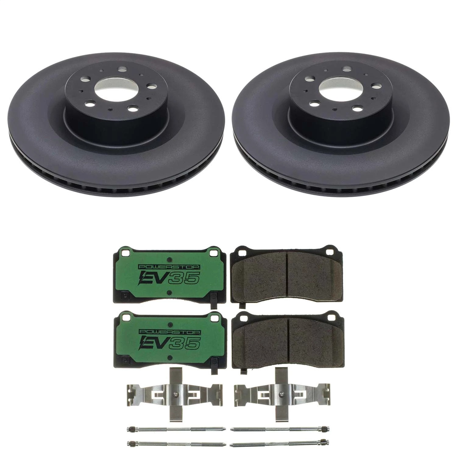 Power Stop - EVK9251 - Front - Disc Brake Pad and Rotor Kit