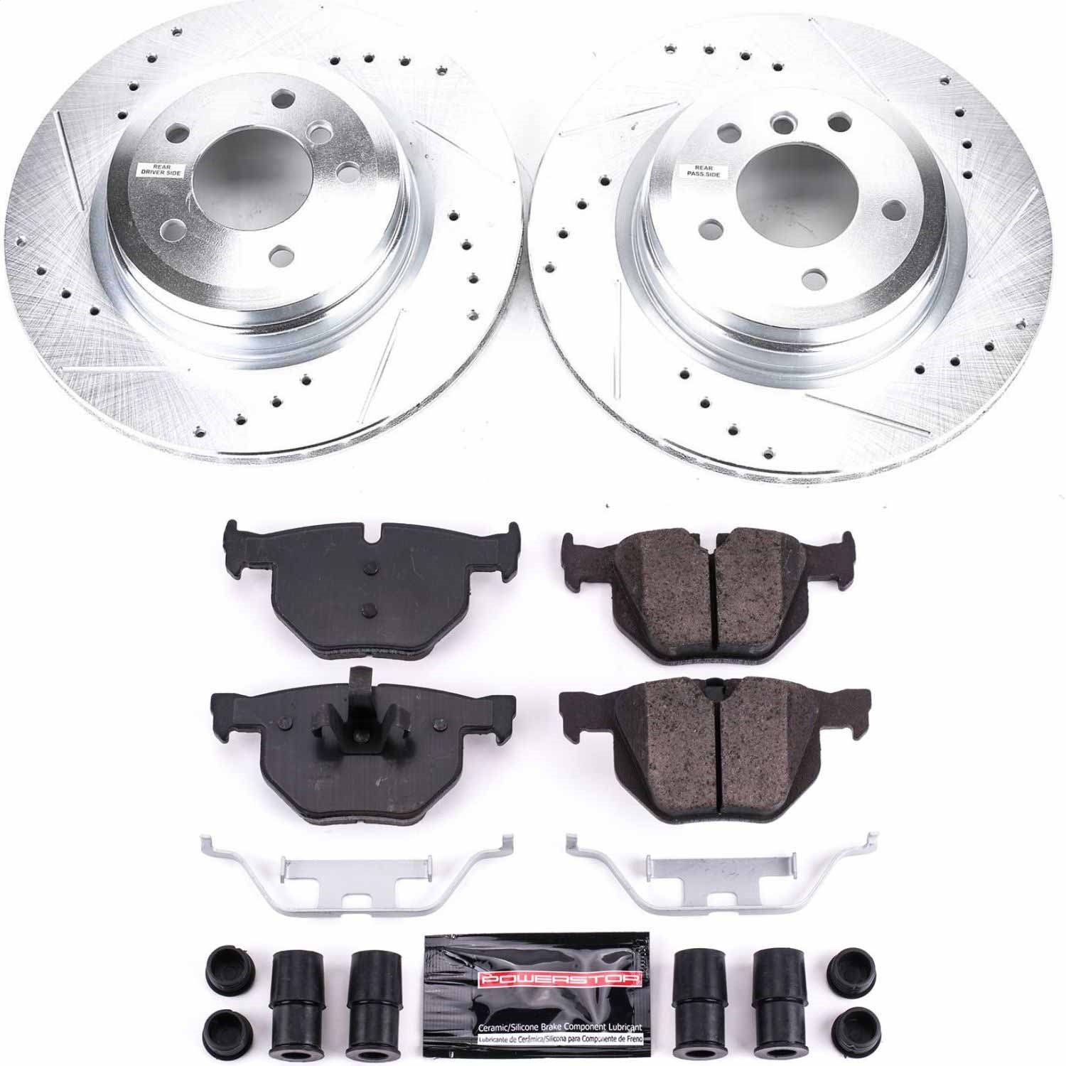 Power Stop - K045 - Rear - Disc Brake Pad and Rotor Kit