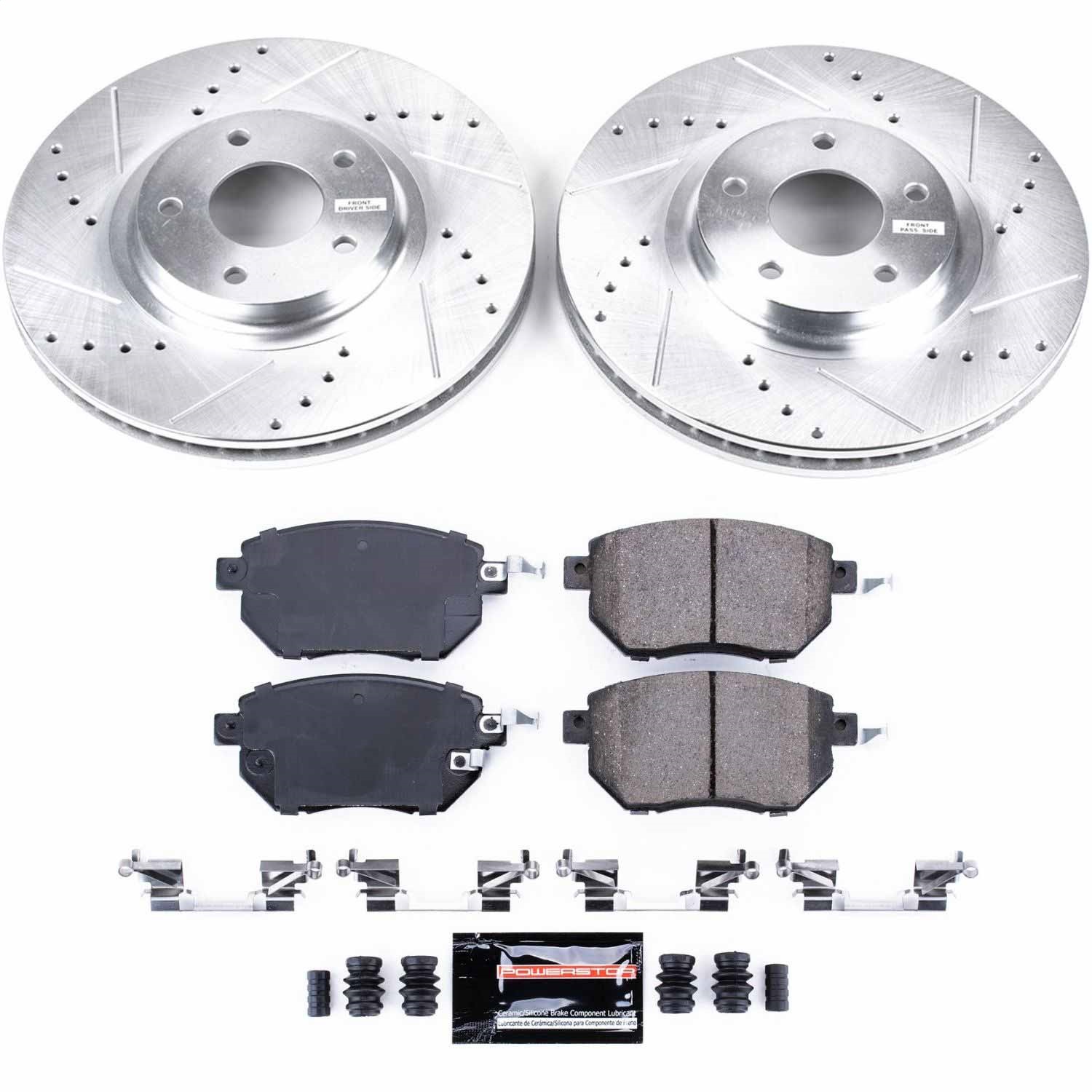 Power Stop - K091 - Front - Disc Brake Pad and Rotor Kit