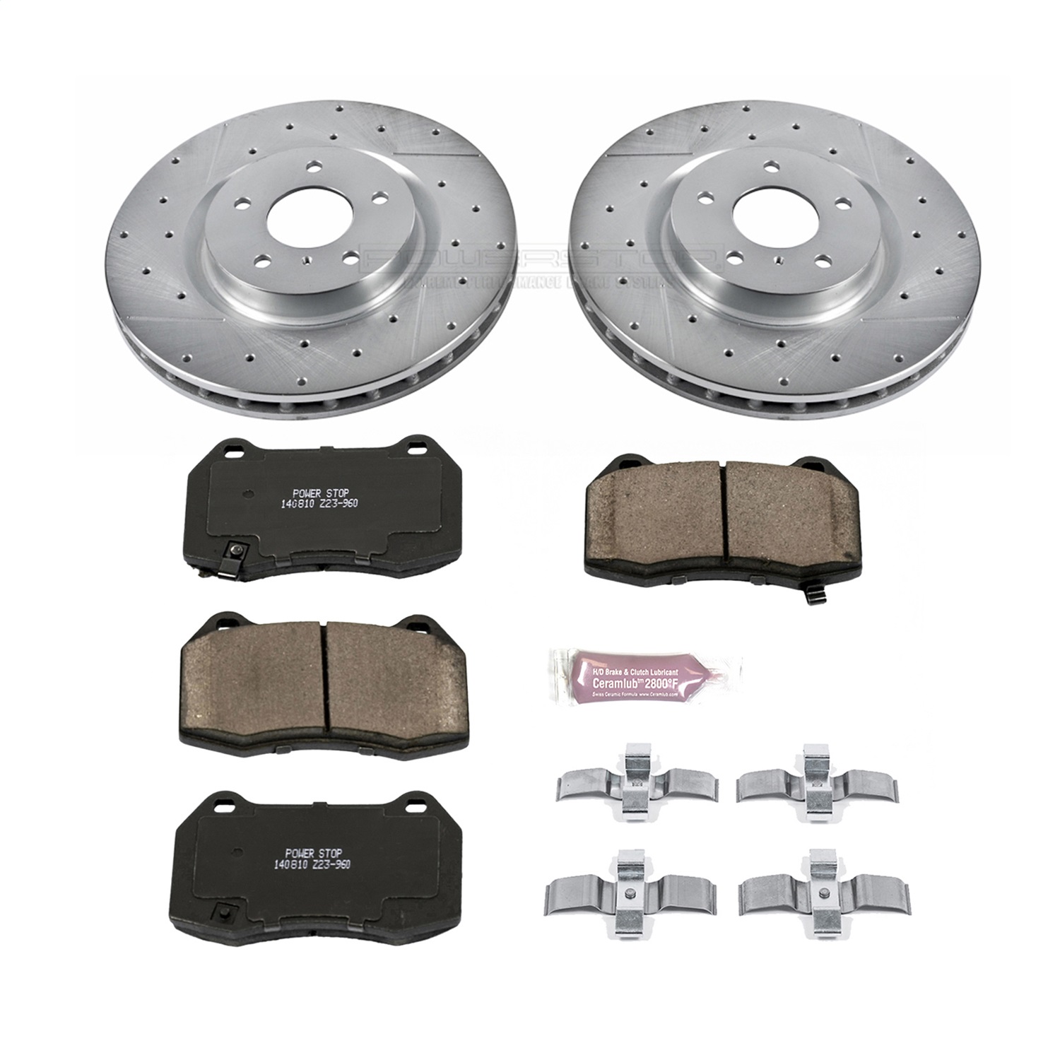 Power Stop - K104 - Front - Disc Brake Pad and Rotor Kit