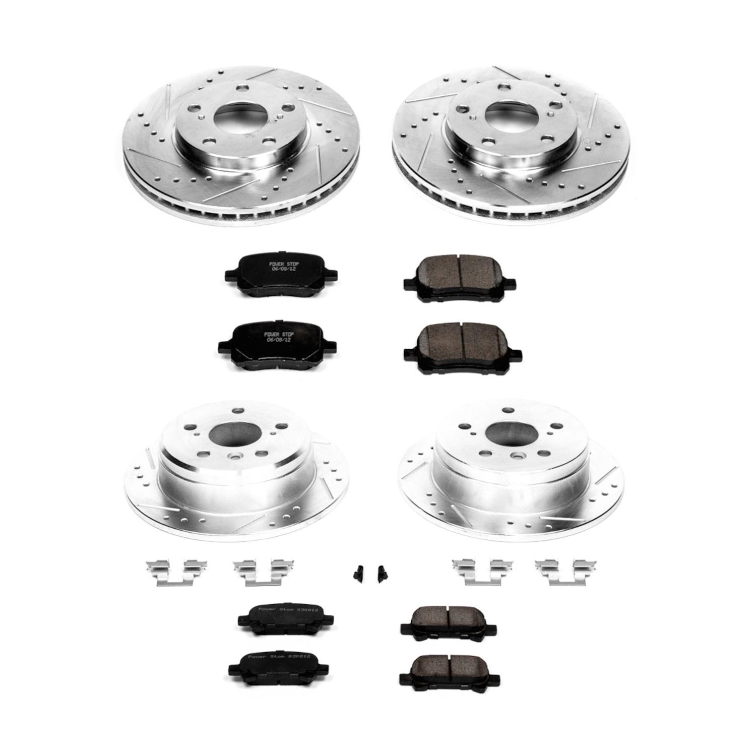 Power Stop - K1060 - Front and Rear - Disc Brake Pad and Rotor Kit