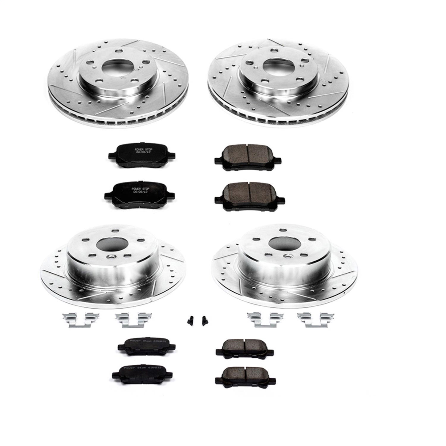 Power Stop - K1063 - Front and Rear - Disc Brake Pad and Rotor Kit