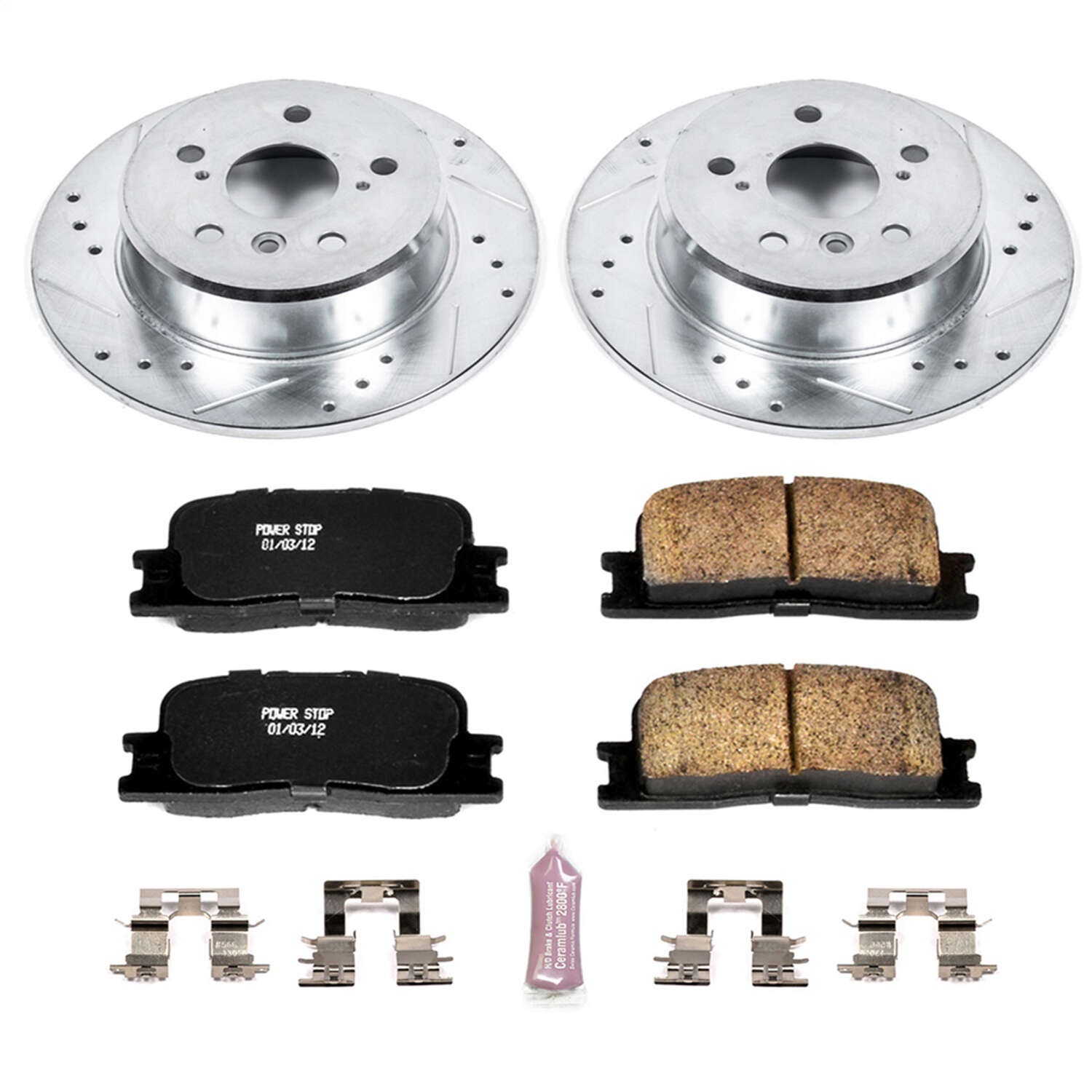 Power Stop - K1069 - Rear - Disc Brake Pad and Rotor Kit