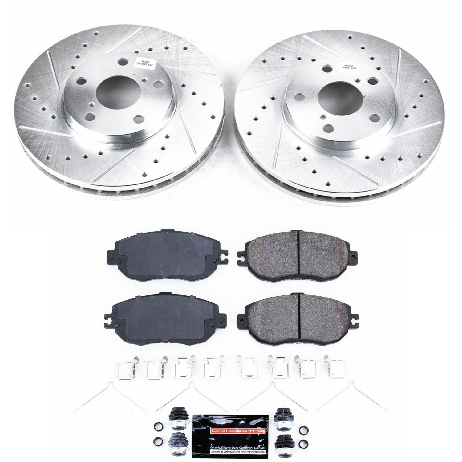 Power Stop - K1075 - Front - Disc Brake Pad and Rotor Kit