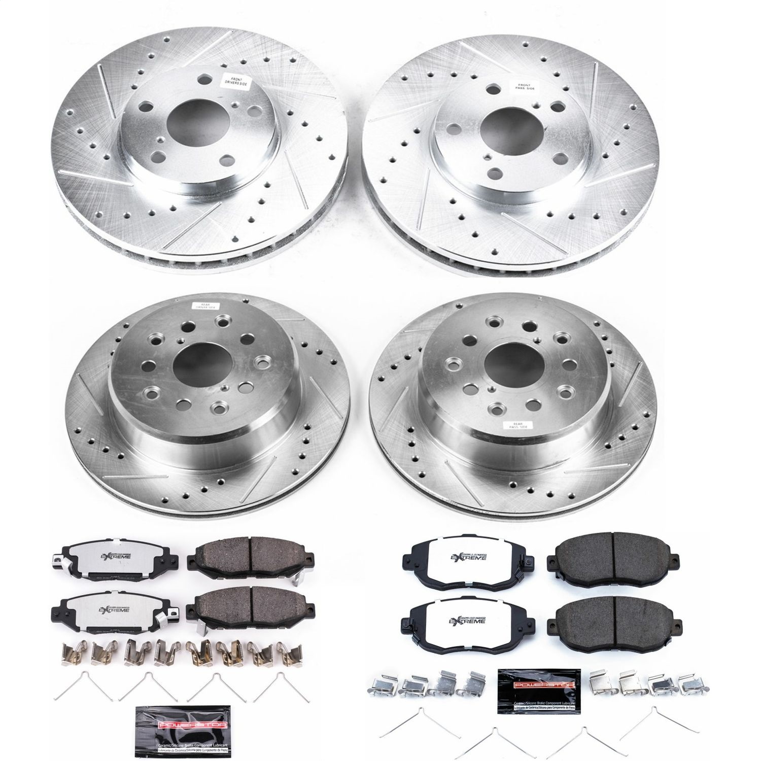 Power Stop - K1078-26 - Front and Rear - Disc Brake Pad and Rotor Kit