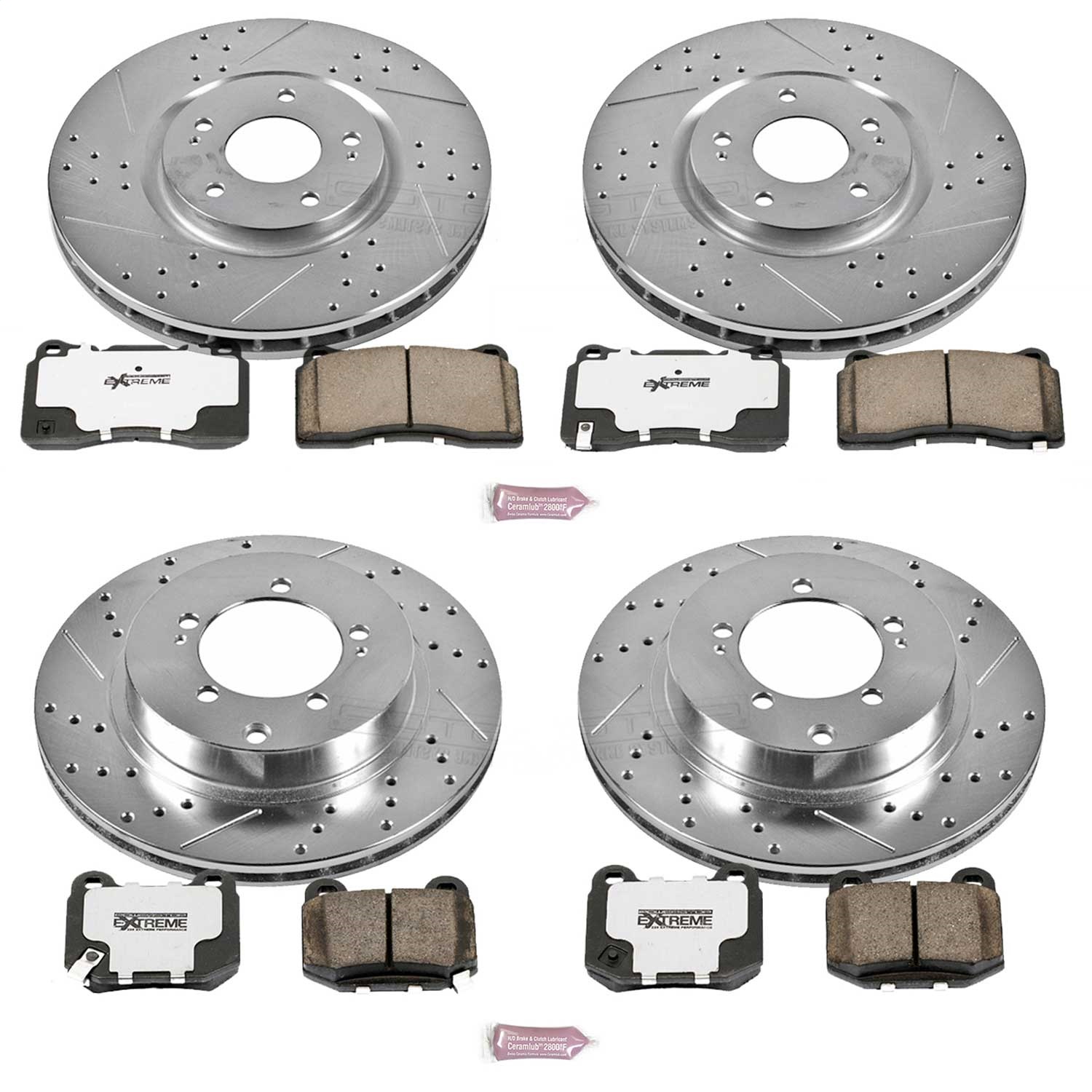 Power Stop - K108-26 - Front and Rear - Disc Brake Pad and Rotor Kit