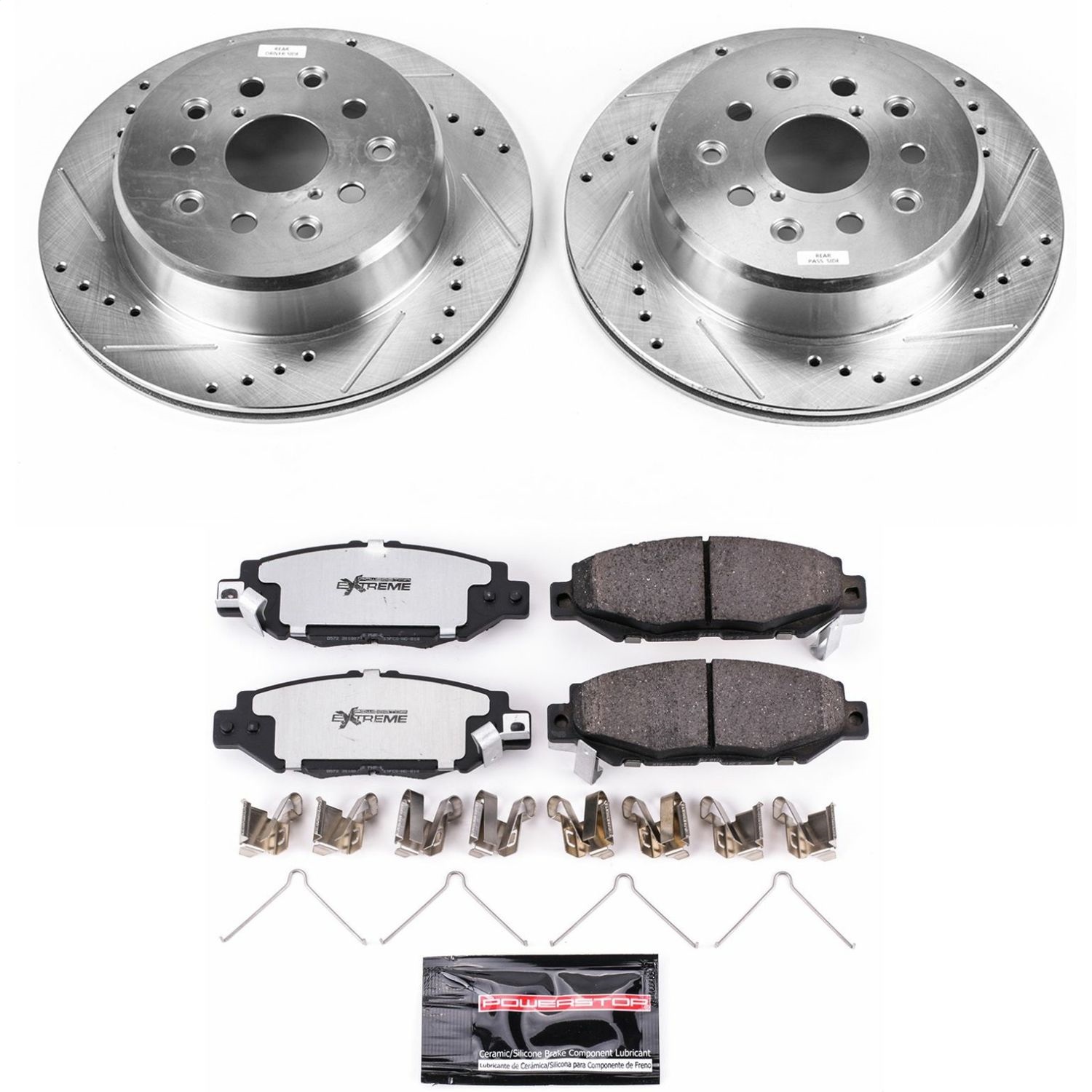 Power Stop - K1080-26 - Rear - Disc Brake Pad and Rotor Kit
