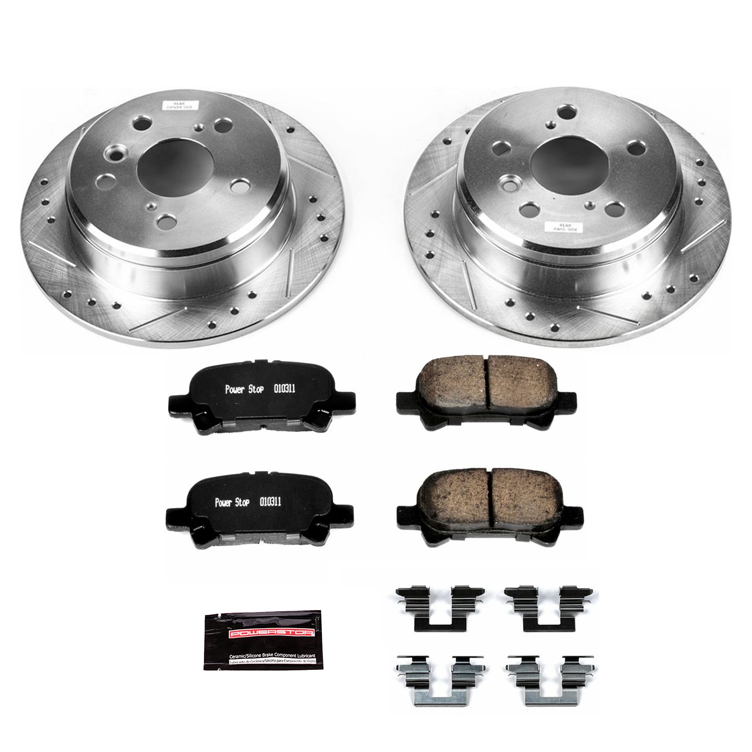 Power Stop - K1083 - Rear - Disc Brake Pad and Rotor Kit