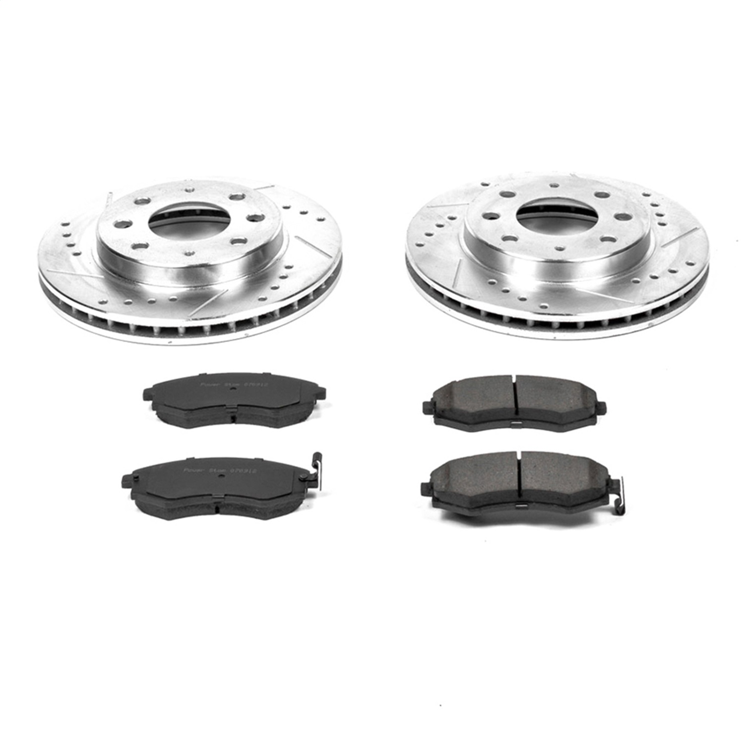 Power Stop - K1087 - Front - Disc Brake Pad and Rotor Kit