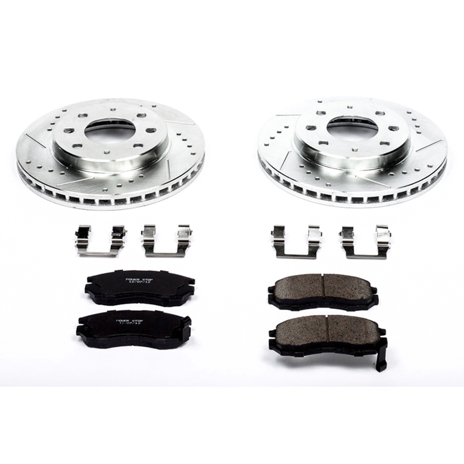Power Stop - K1090 - Front - Disc Brake Pad and Rotor Kit