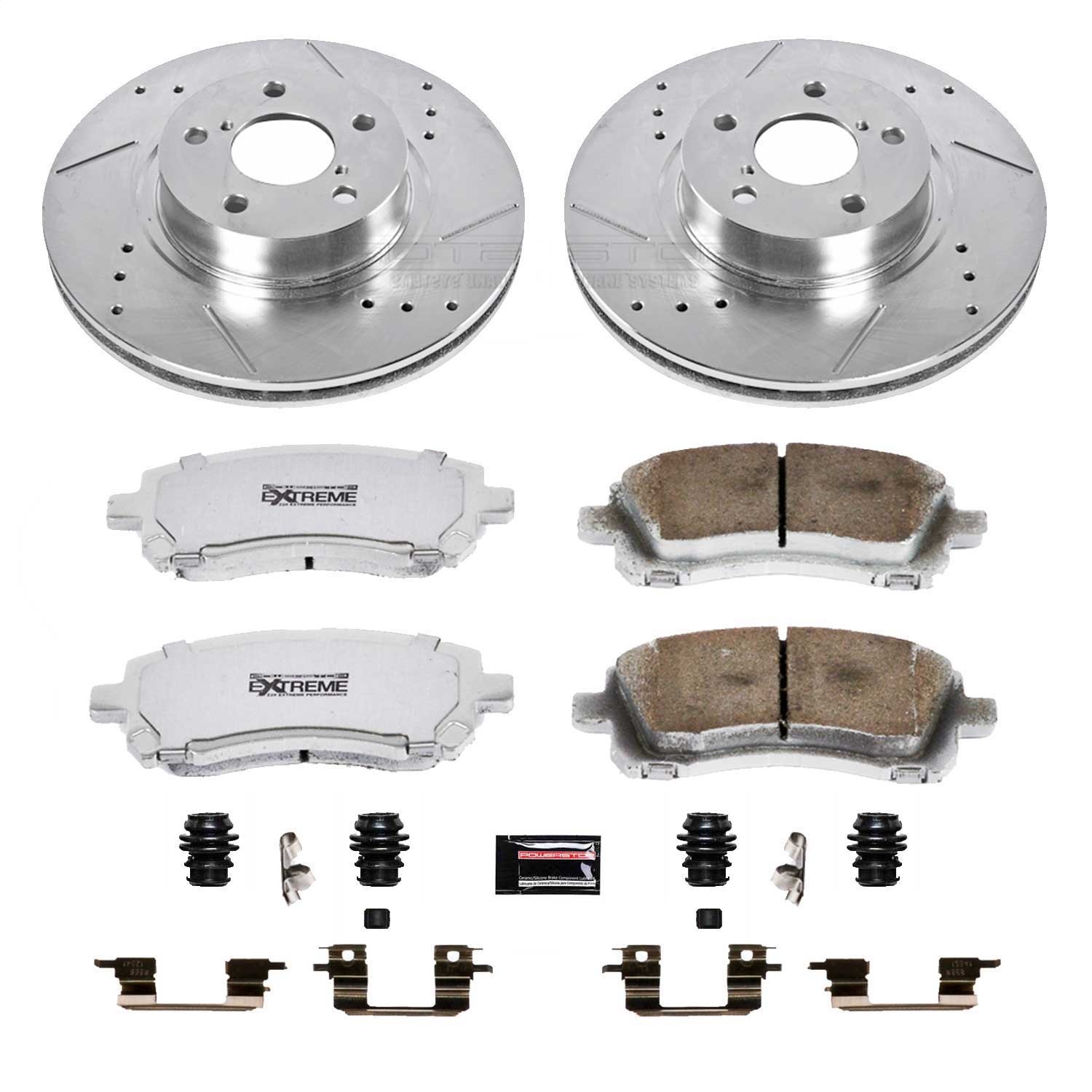 Power Stop - K1120-26 - Front - Disc Brake Pad and Rotor Kit
