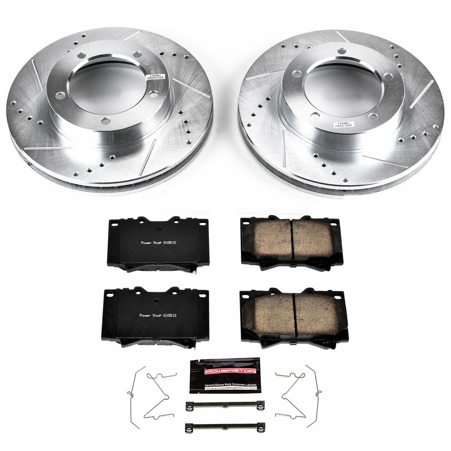 Power Stop - K1132 - Front - Disc Brake Pad and Rotor Kit