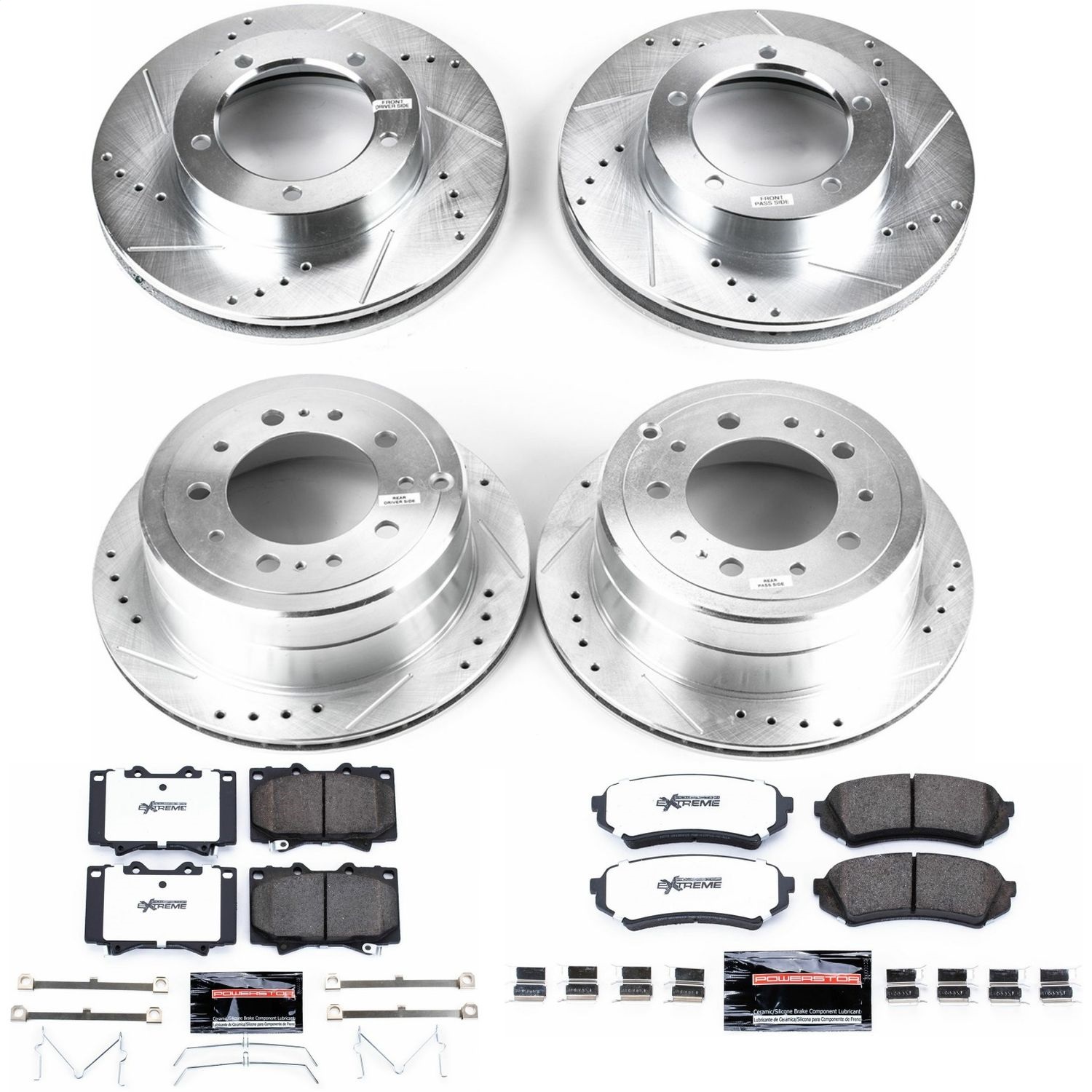 Power Stop - K1133-36 - Front and Rear - Disc Brake Pad and Rotor Kit