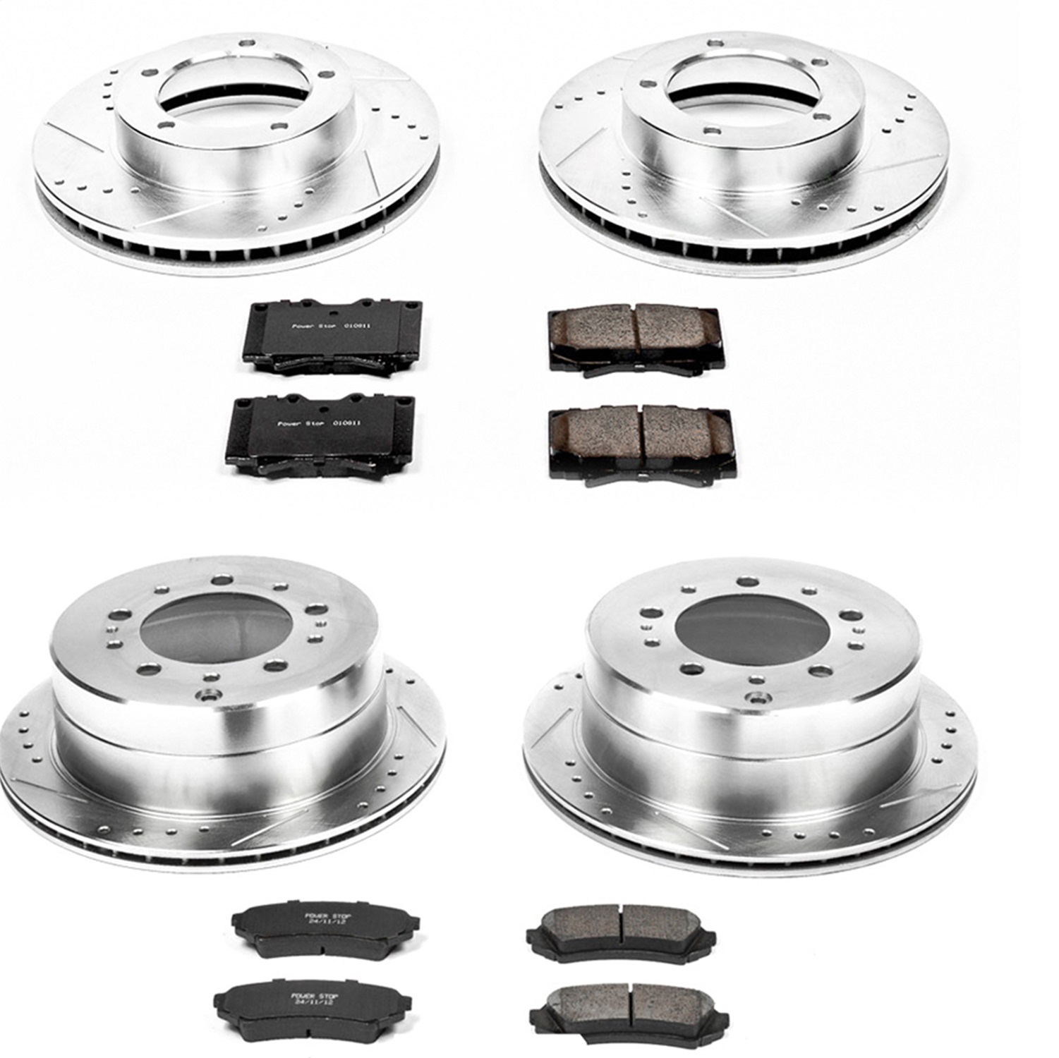 Power Stop - K1133 - Front and Rear - Disc Brake Pad and Rotor Kit