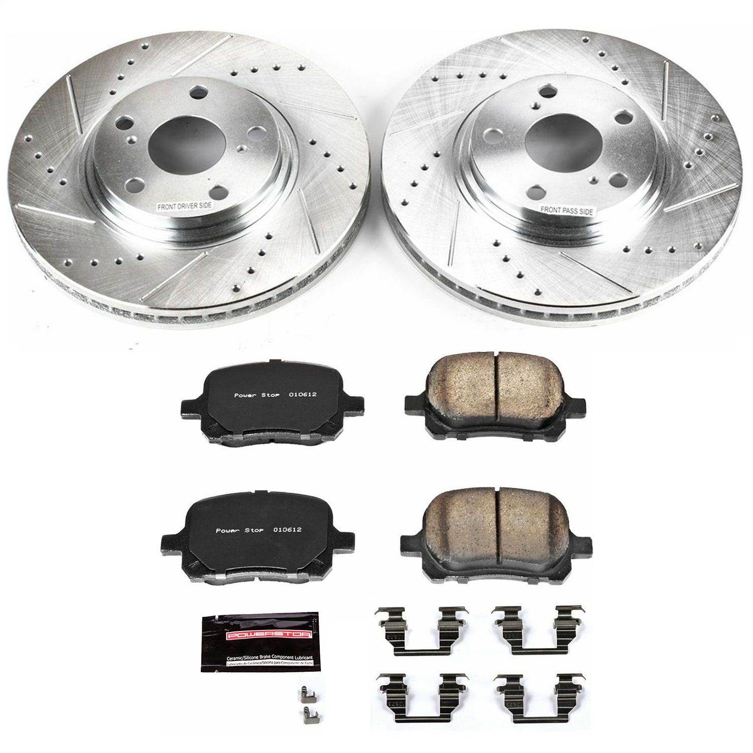 Power Stop - K1135 - Front - Disc Brake Pad and Rotor Kit