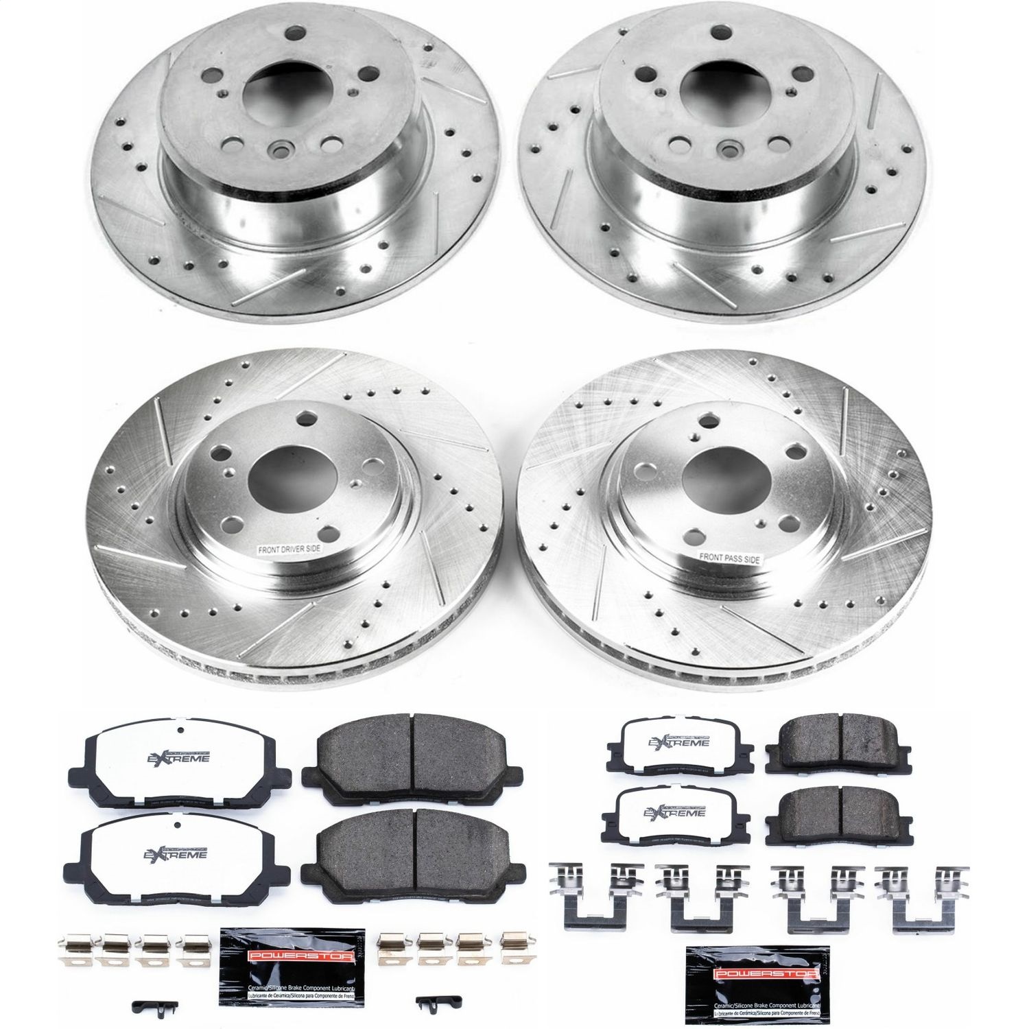 Power Stop - K1139-36 - Front and Rear - Disc Brake Pad and Rotor Kit