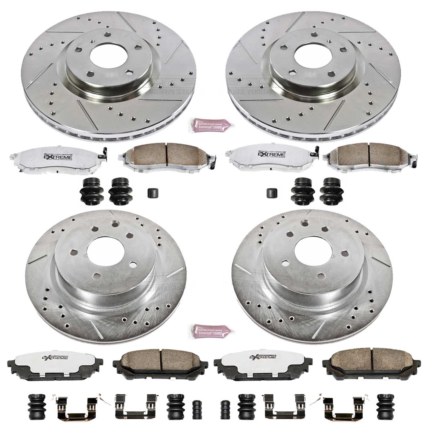 Power Stop - K114-26 - Front and Rear - Disc Brake Pad and Rotor Kit