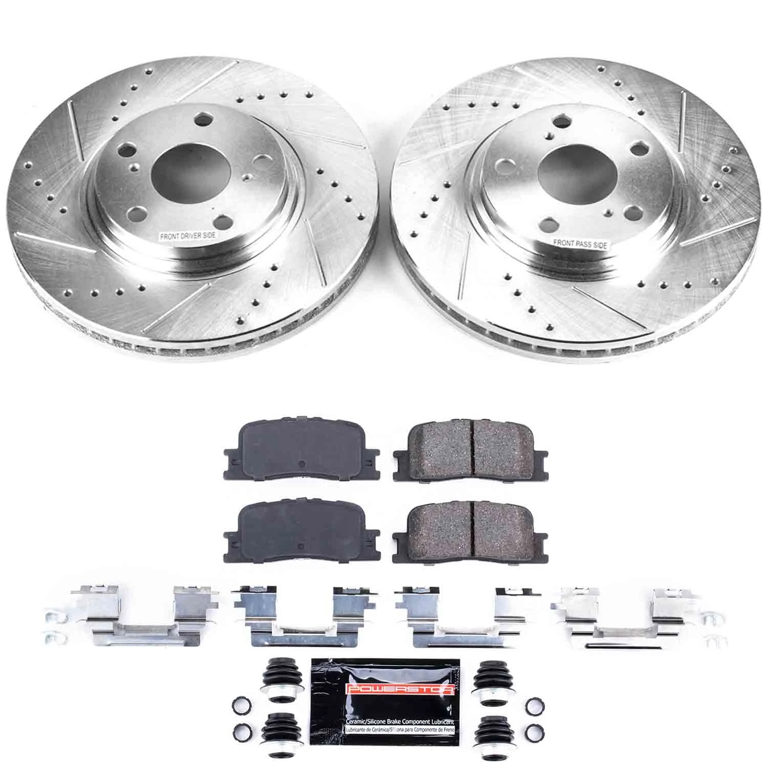 Power Stop - K1141 - Front - Disc Brake Pad and Rotor Kit
