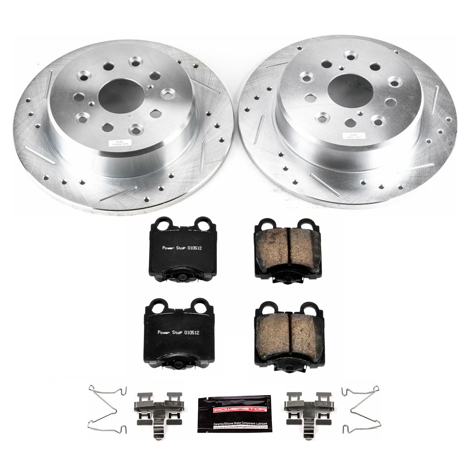Power Stop - K1149 - Rear - Disc Brake Pad and Rotor Kit