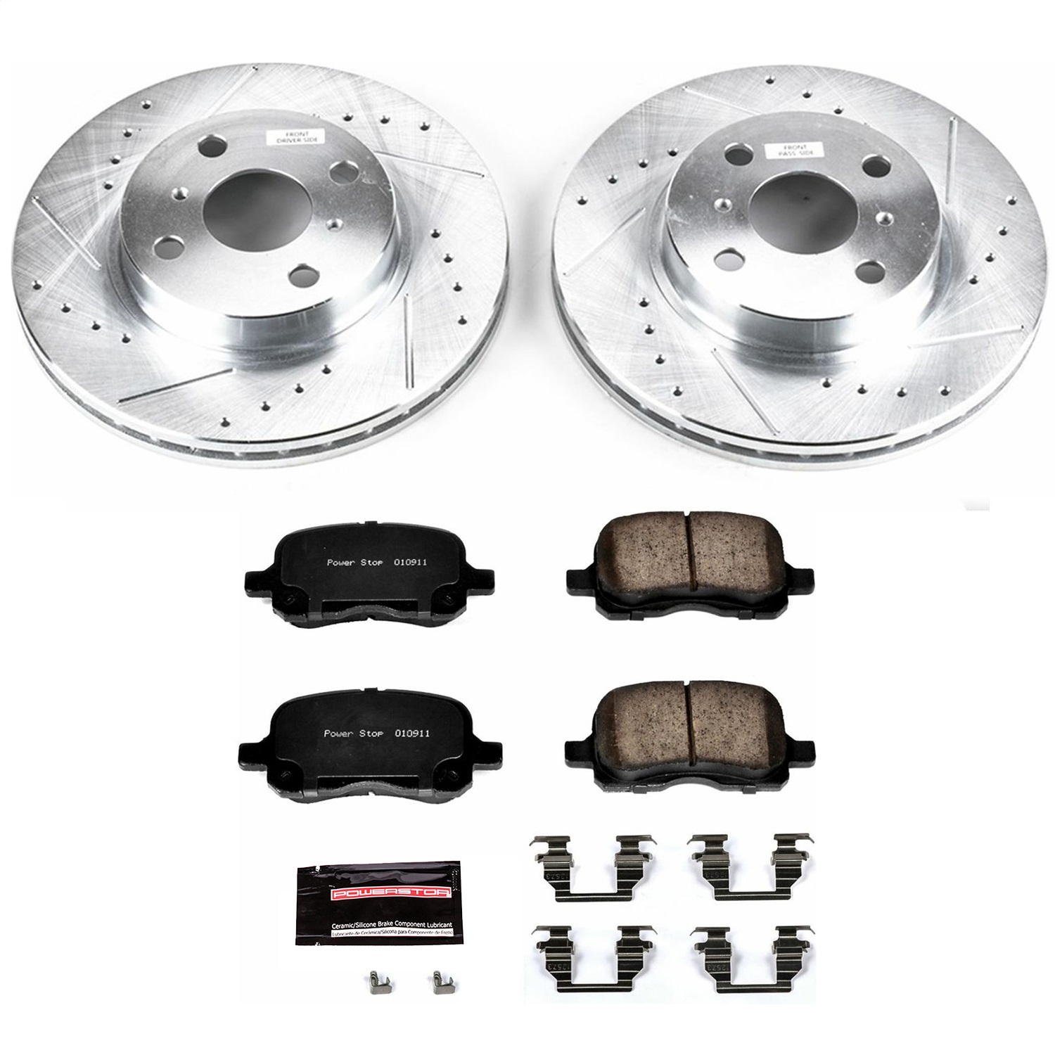 Power Stop - K1152 - Front - Disc Brake Pad and Rotor Kit