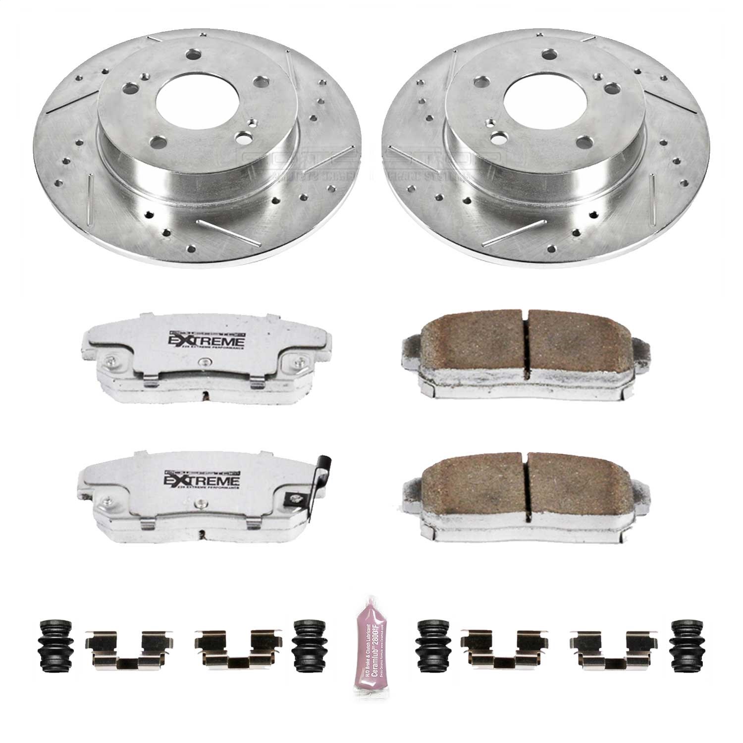 Power Stop - K1169-26 - Rear - Disc Brake Pad and Rotor Kit