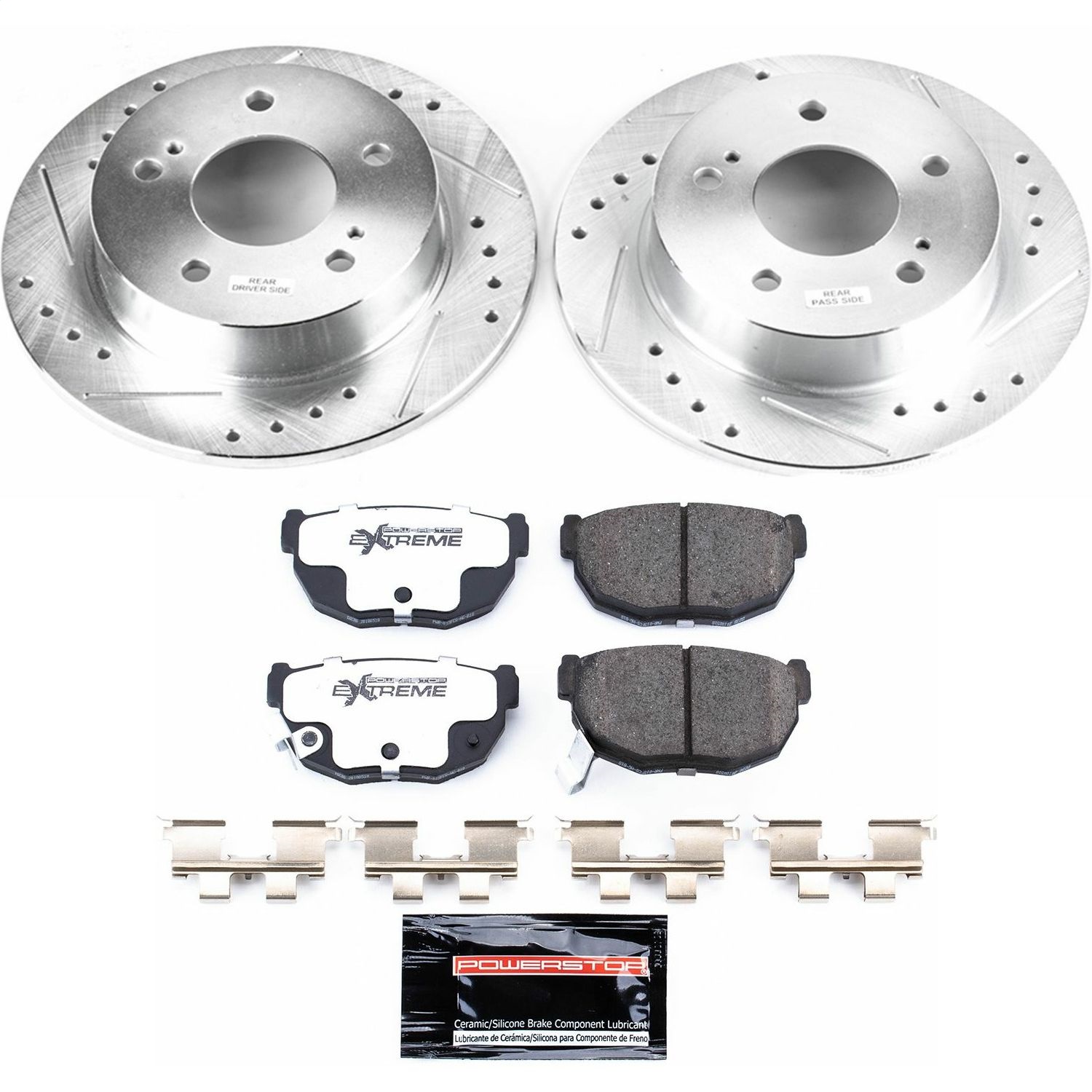 Power Stop - K1174-26 - Rear - Disc Brake Pad and Rotor Kit