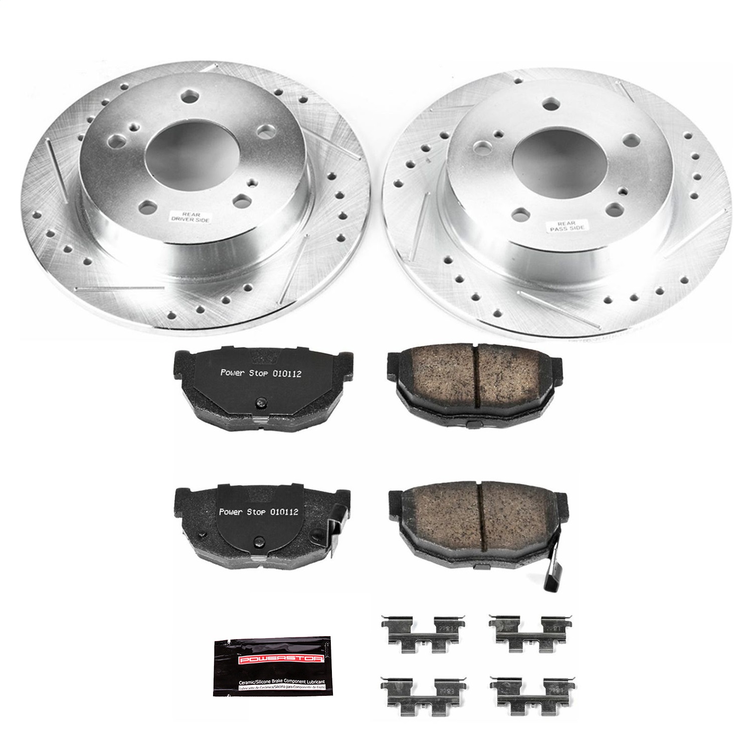 Power Stop - K1174 - Rear - Disc Brake Pad and Rotor Kit