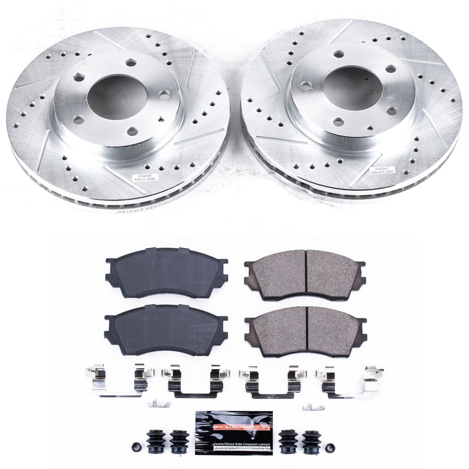 Power Stop - K1186 - Front - Disc Brake Pad and Rotor Kit