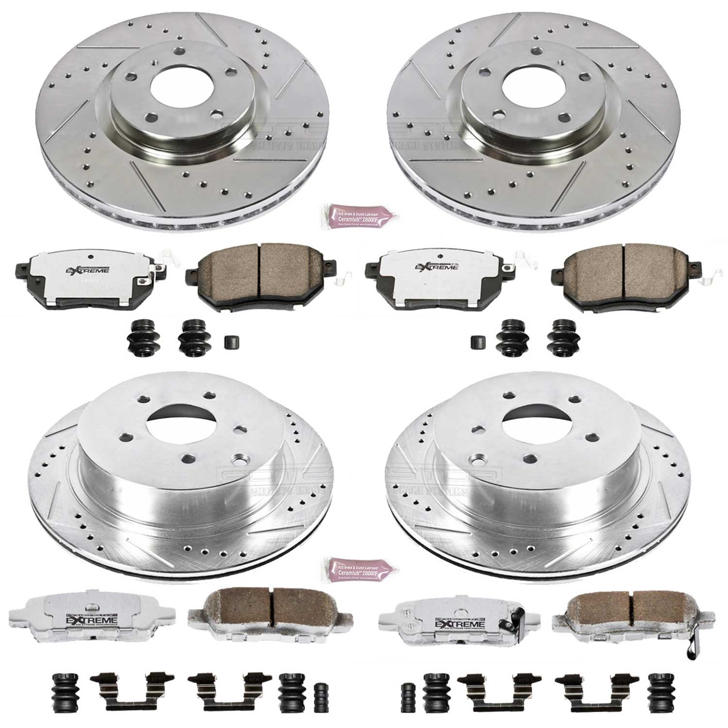 Power Stop - K119-26 - Front and Rear - Disc Brake Pad and Rotor Kit
