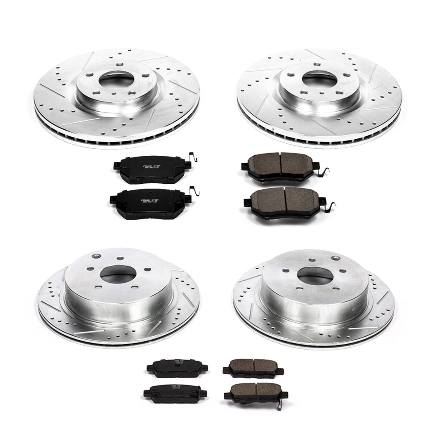 Power Stop - K119 - Front and Rear - Disc Brake Pad and Rotor Kit