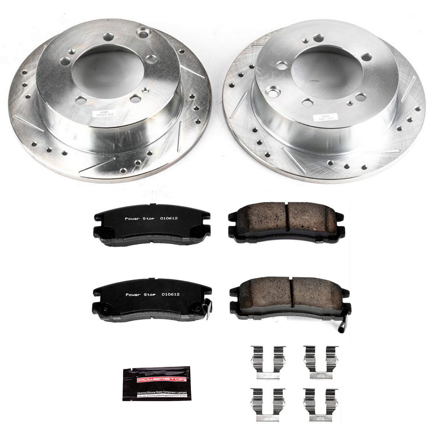 Power Stop - K1203 - Rear - Disc Brake Pad and Rotor Kit