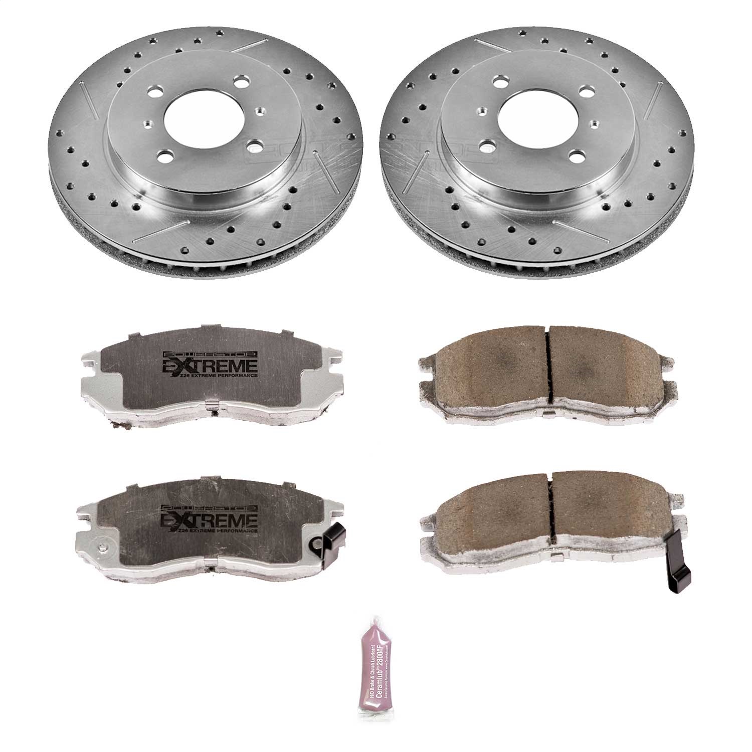 Power Stop - K1214-26 - Front - Disc Brake Pad and Rotor Kit