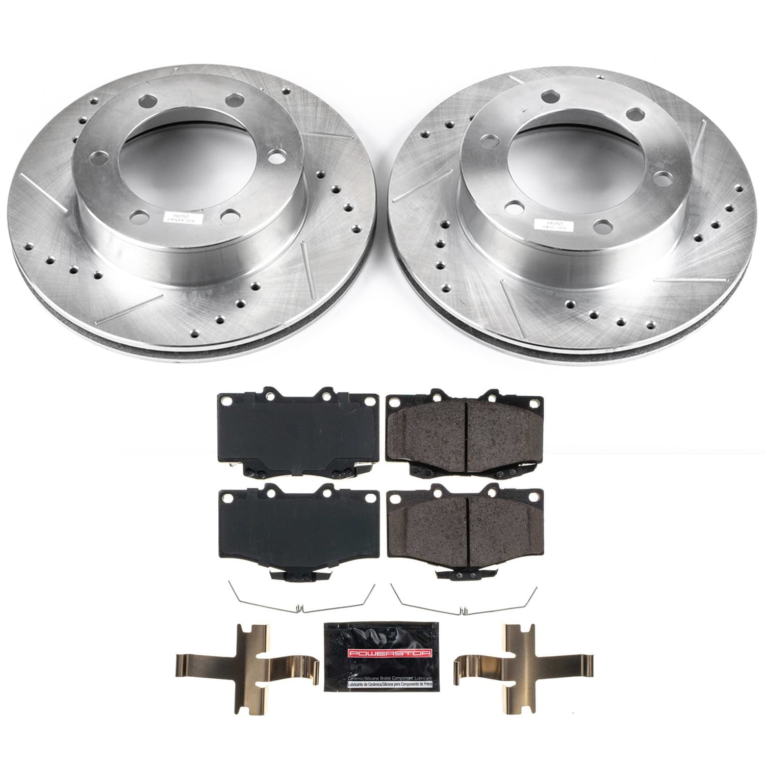 Power Stop - K1233 - Front - Disc Brake Pad and Rotor Kit