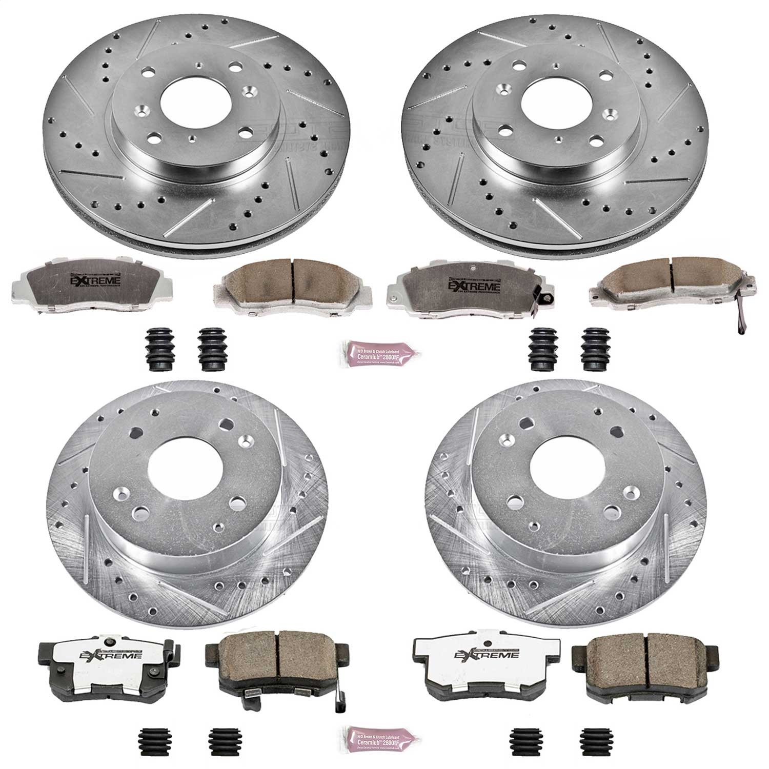 Power Stop - K1238-26 - Front and Rear - Disc Brake Pad and Rotor Kit