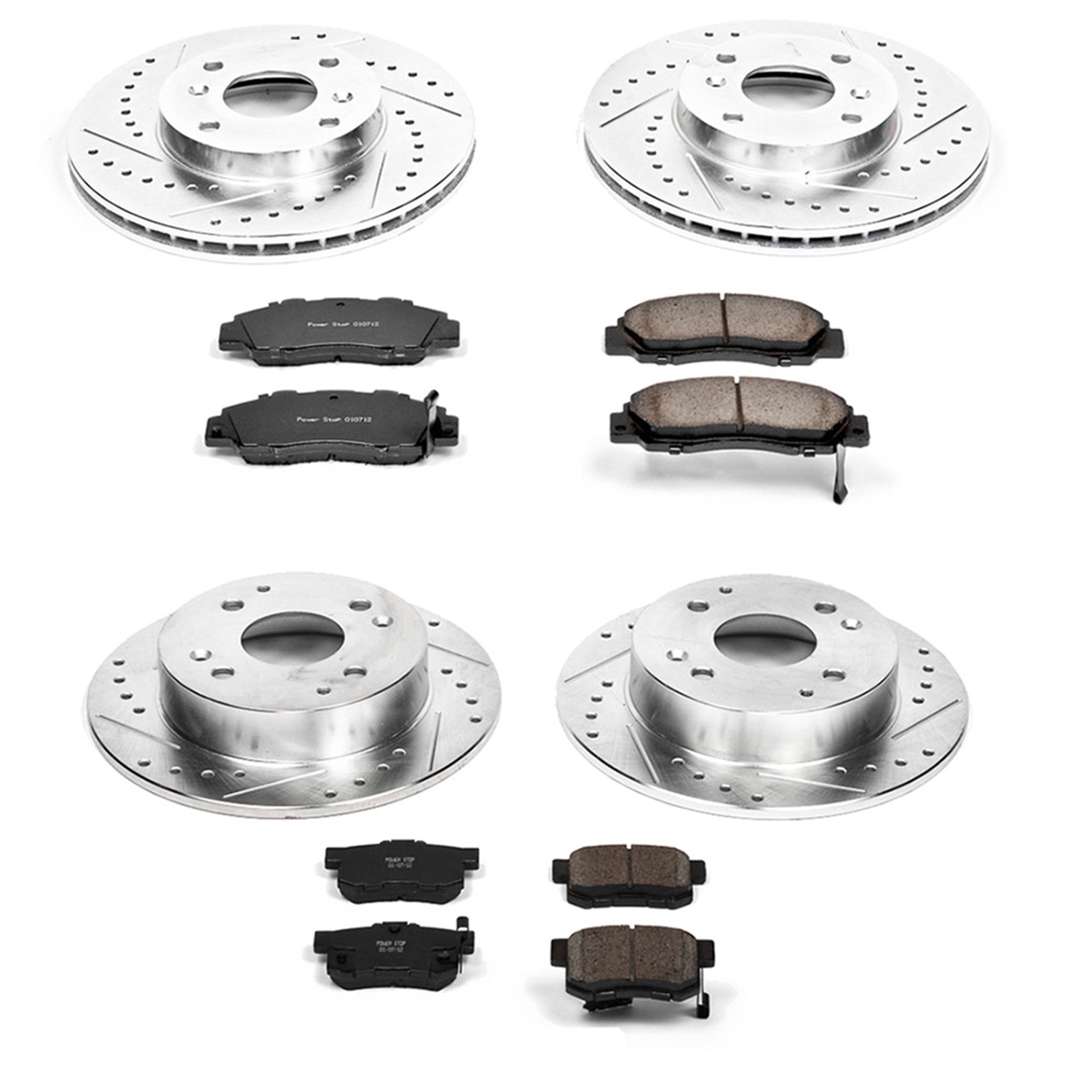 Power Stop - K1238 - Front and Rear - Disc Brake Pad and Rotor Kit