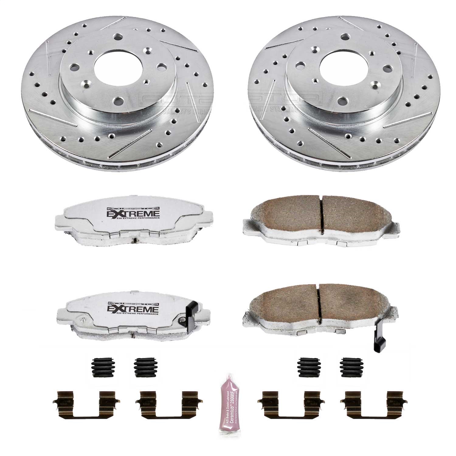 Power Stop - K1239-26 - Front - Disc Brake Pad and Rotor Kit
