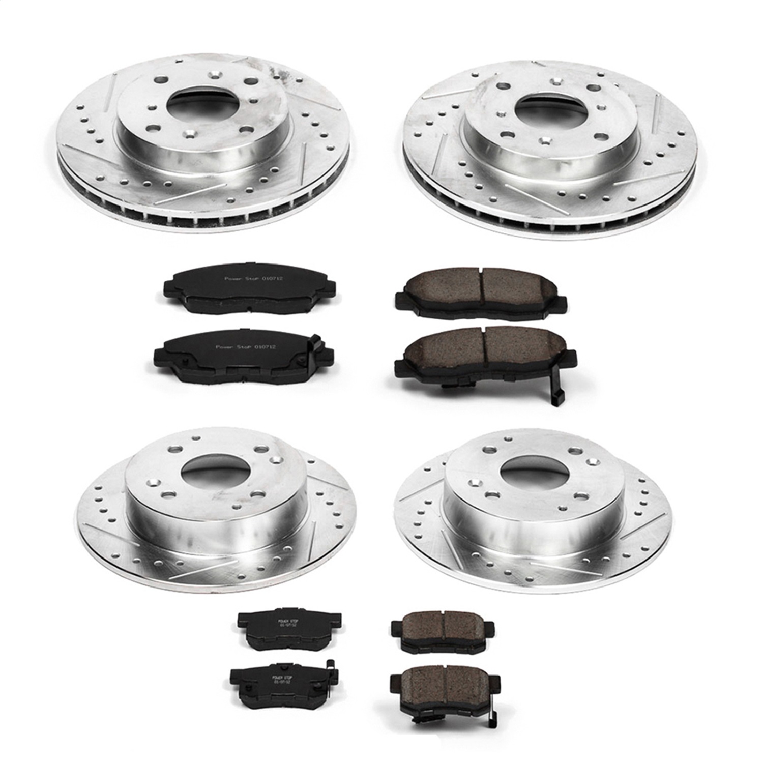 Power Stop - K1240 - Front and Rear - Disc Brake Pad and Rotor Kit