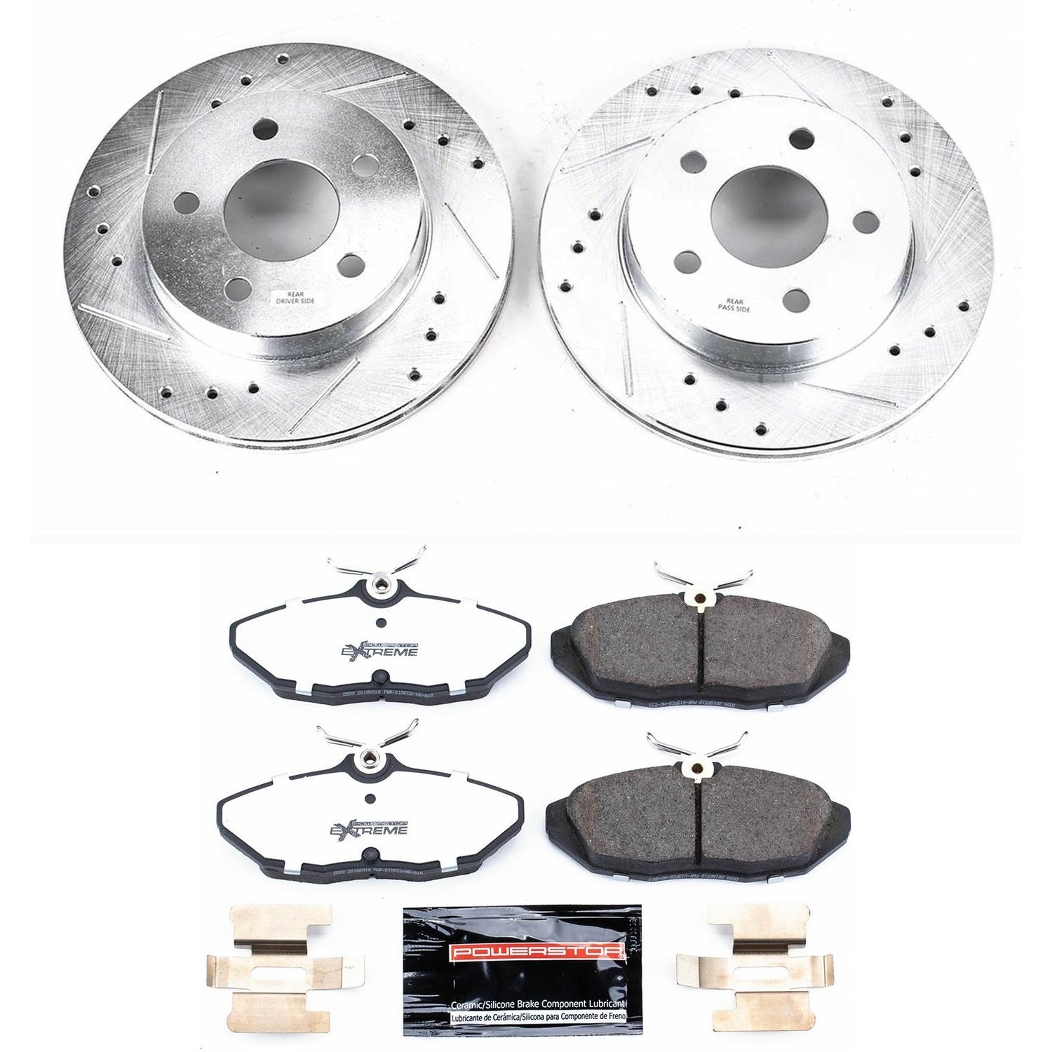 Power Stop - K1297-26 - Rear - Disc Brake Pad and Rotor Kit