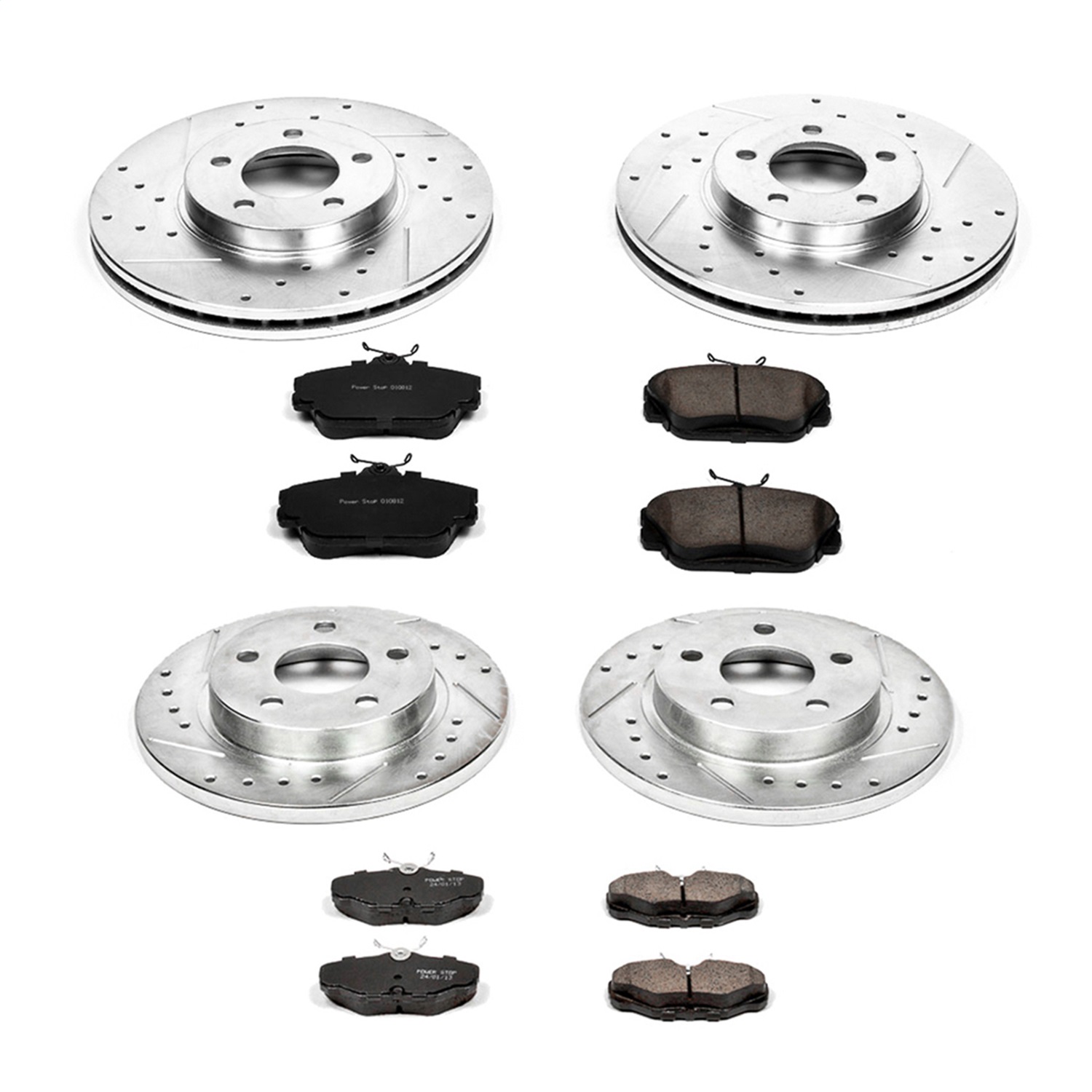 Power Stop - K1320 - Front and Rear - Disc Brake Pad and Rotor Kit