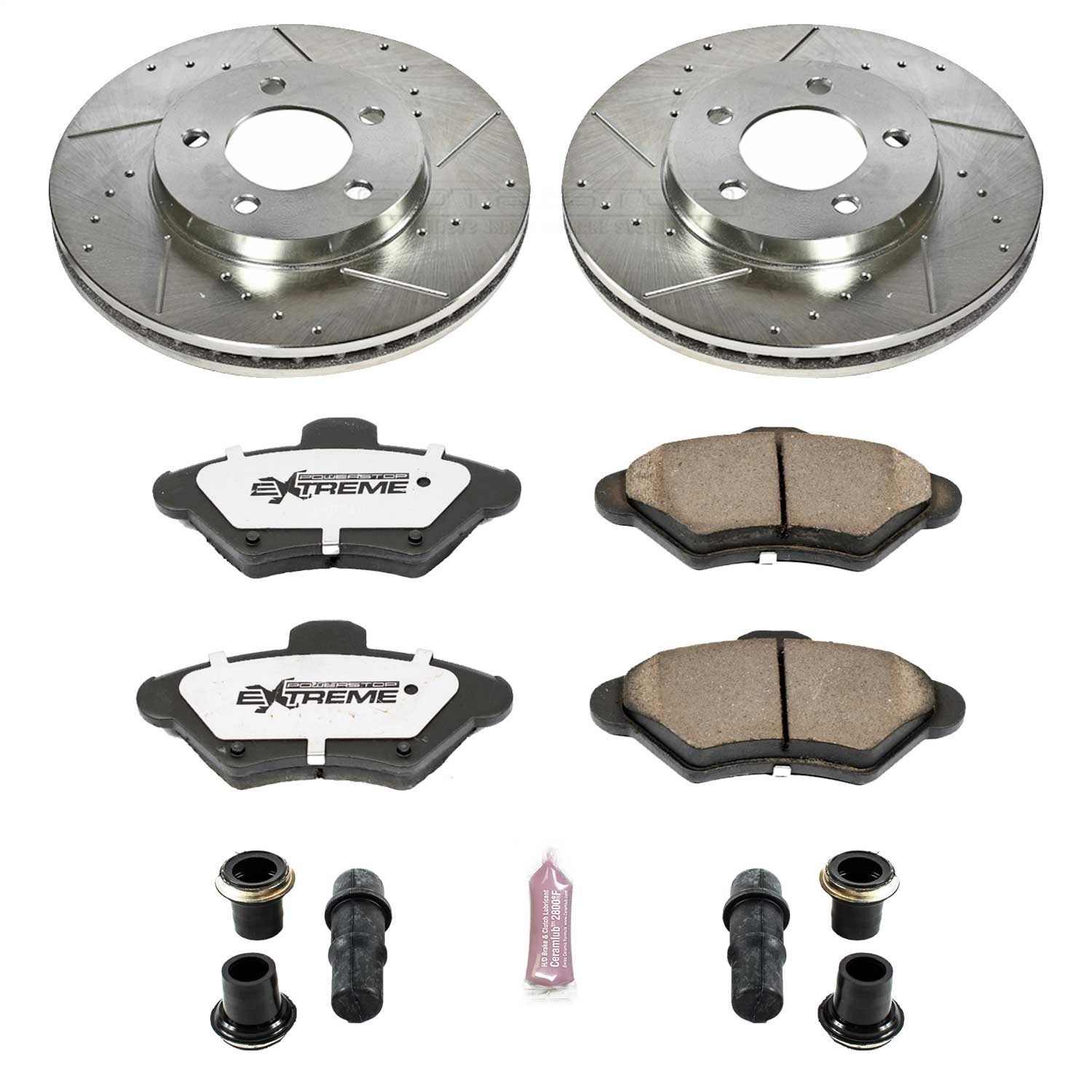 Power Stop - K1325-26 - Front - Disc Brake Pad and Rotor Kit